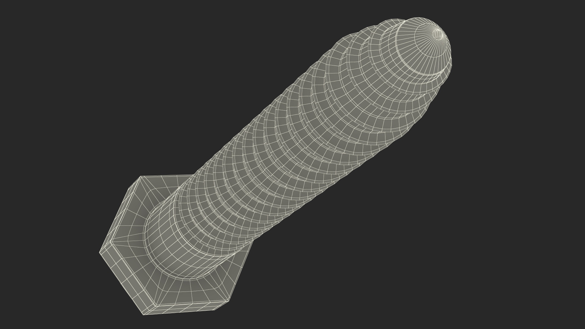 3D Lag Bolt for 3D Print