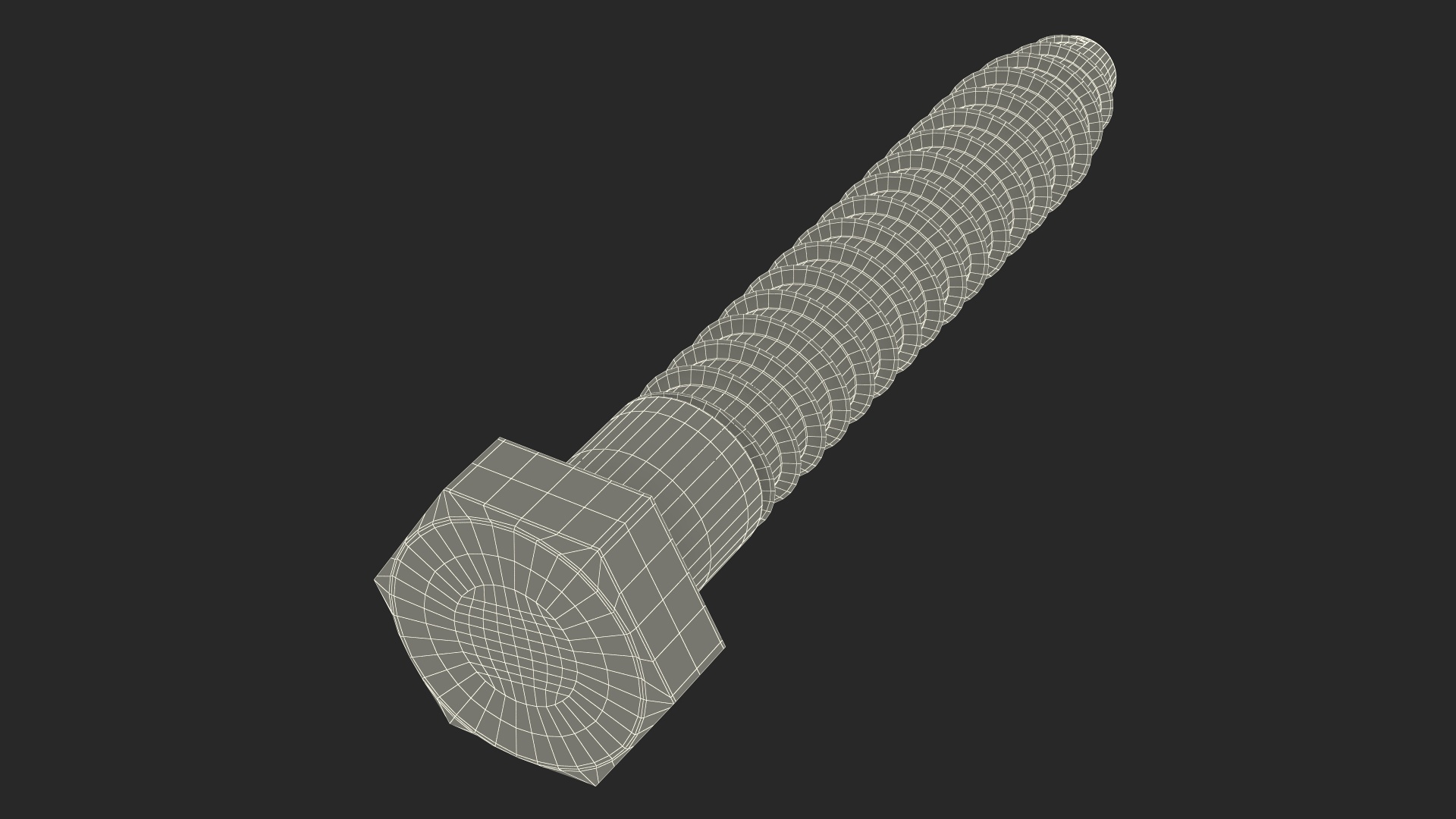 3D Lag Bolt for 3D Print