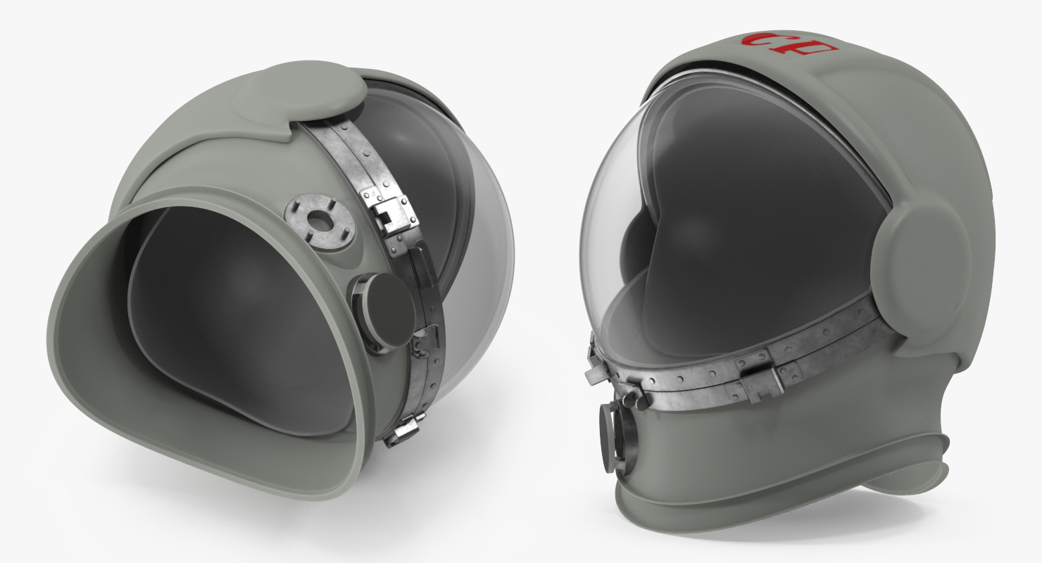 USSR Astronaut Wearing Space Suit Strizh with SK 1 Helmet 3D