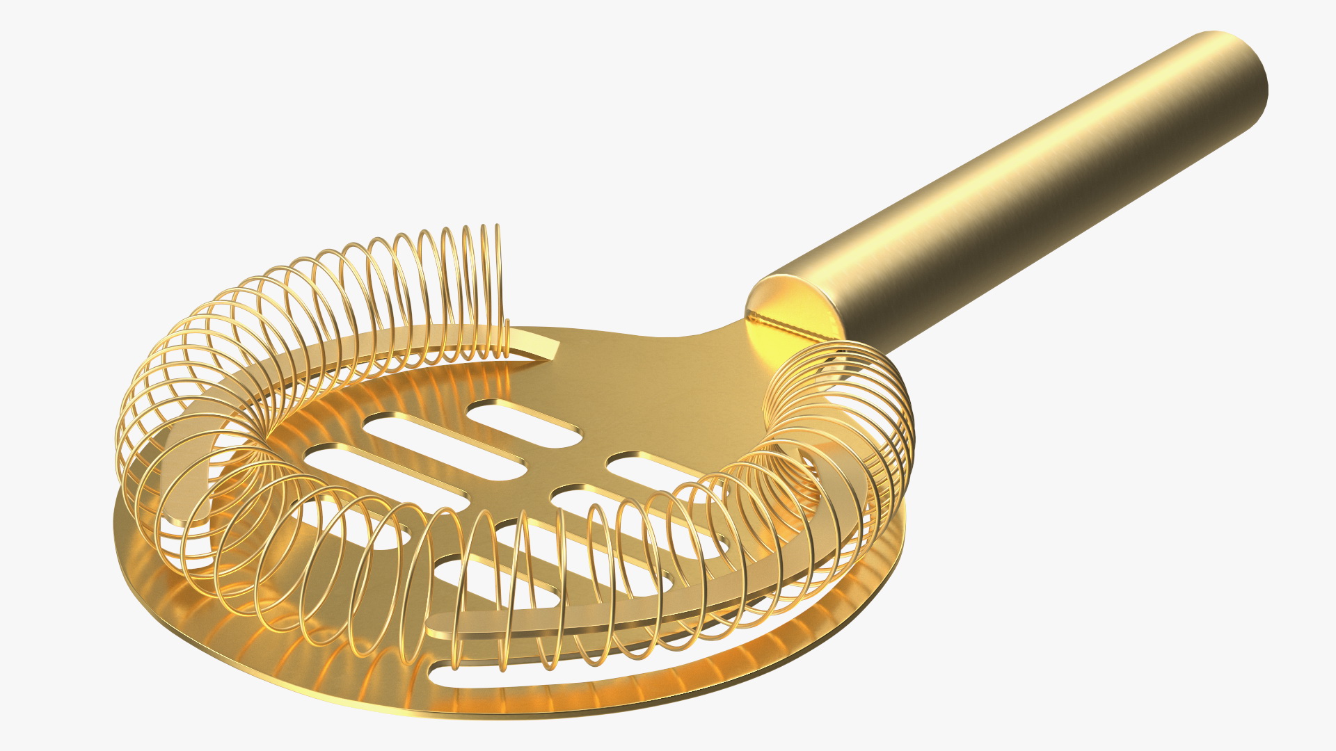 3D Cocktail Shaker Set Transparent Gold