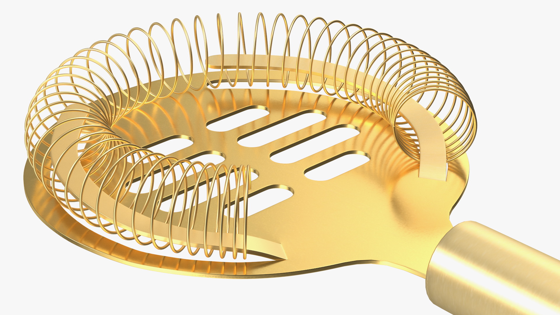 3D Cocktail Shaker Set Transparent Gold
