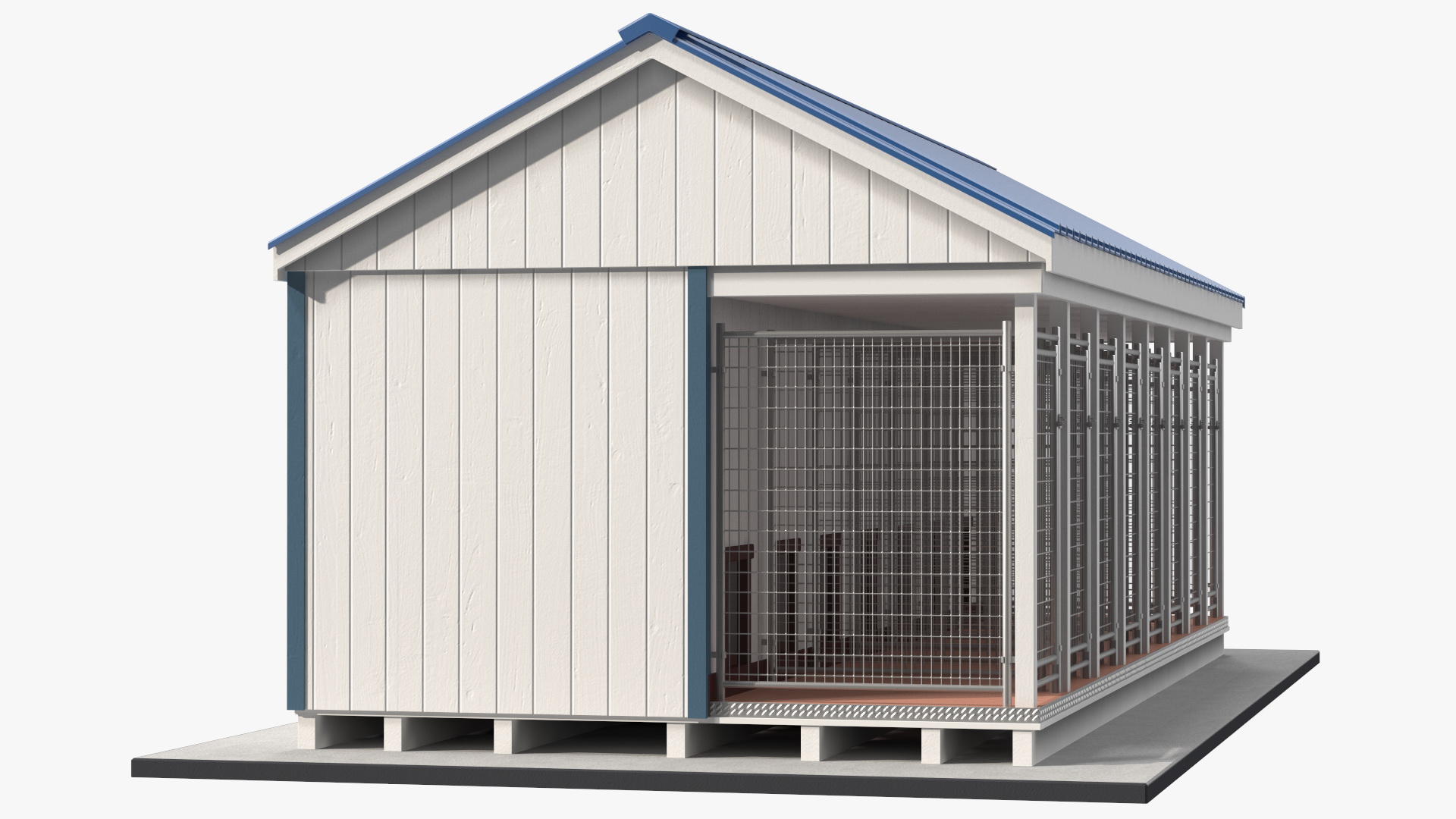 3D Outdoor Dog Kennel and Run