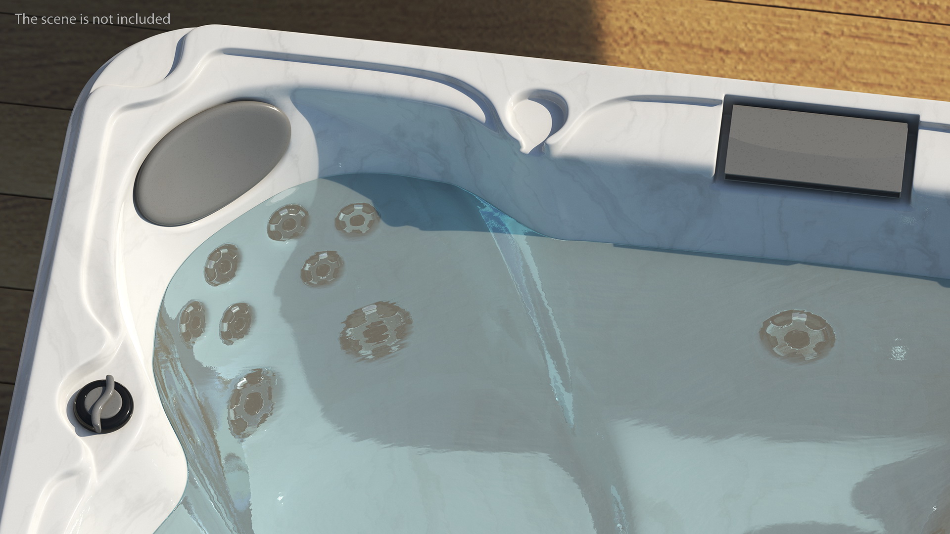 Nude Women in Hot Tub with Water 3D