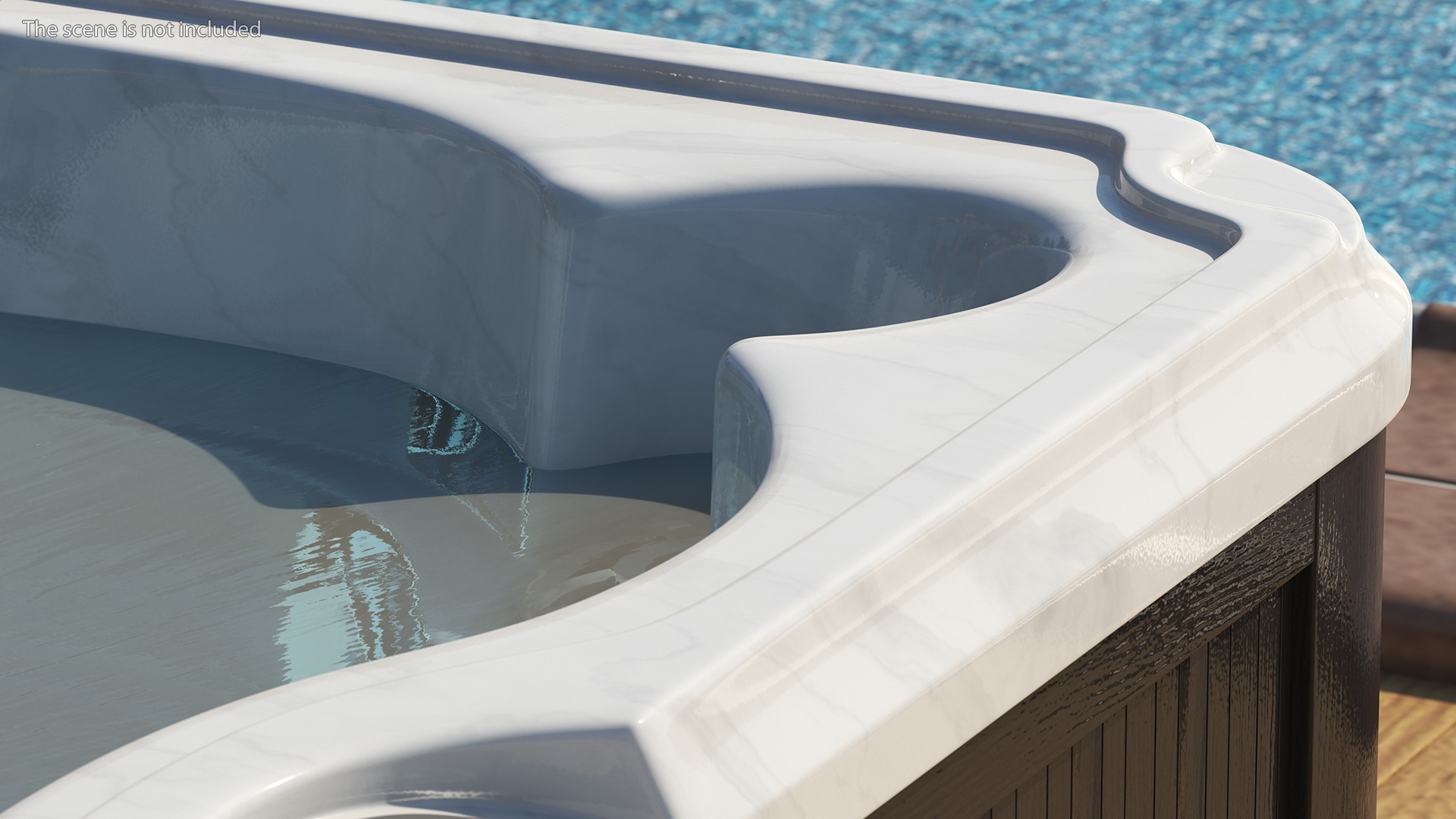 Nude Women in Hot Tub with Water 3D