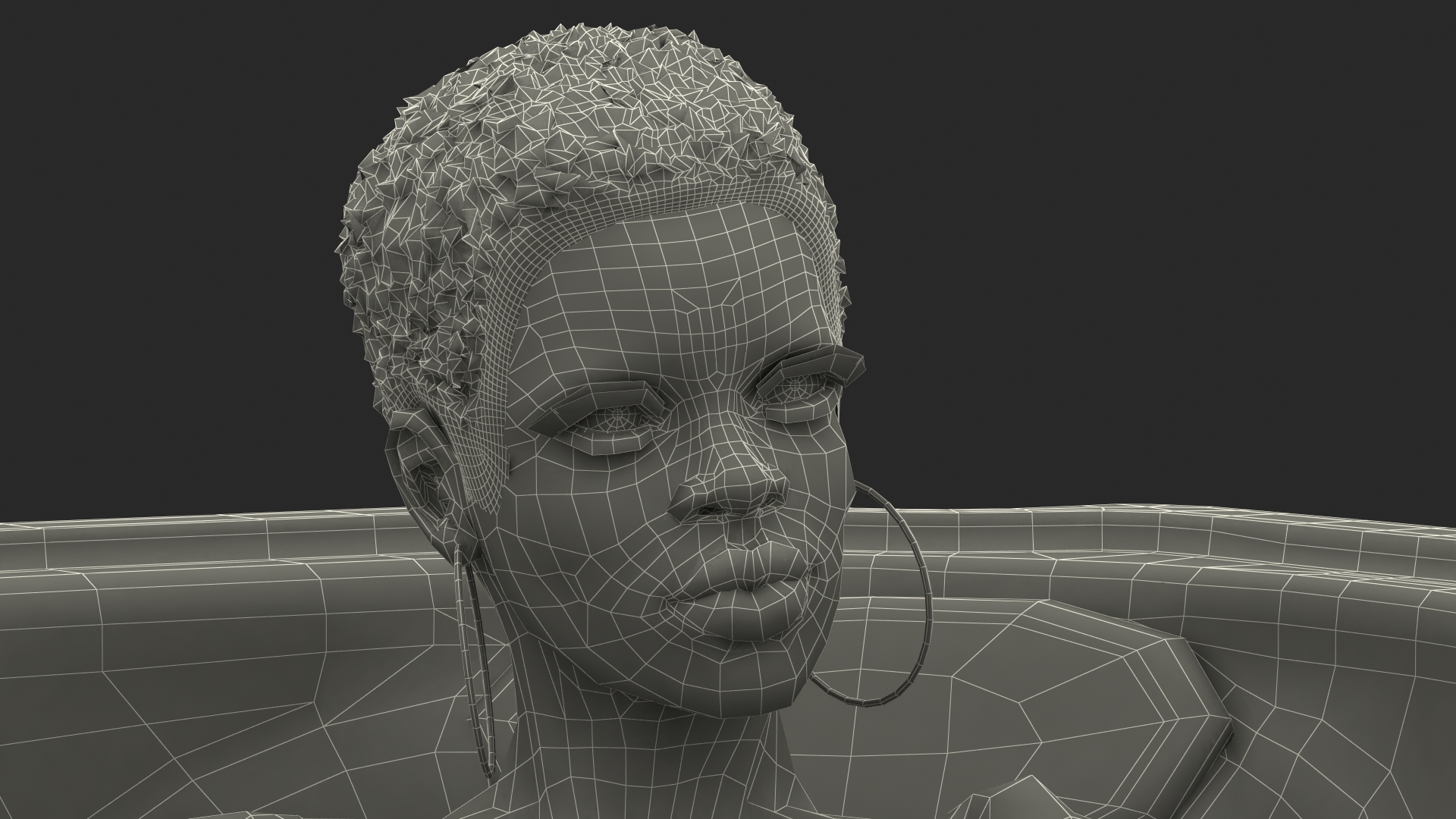 Nude Women in Hot Tub with Water 3D