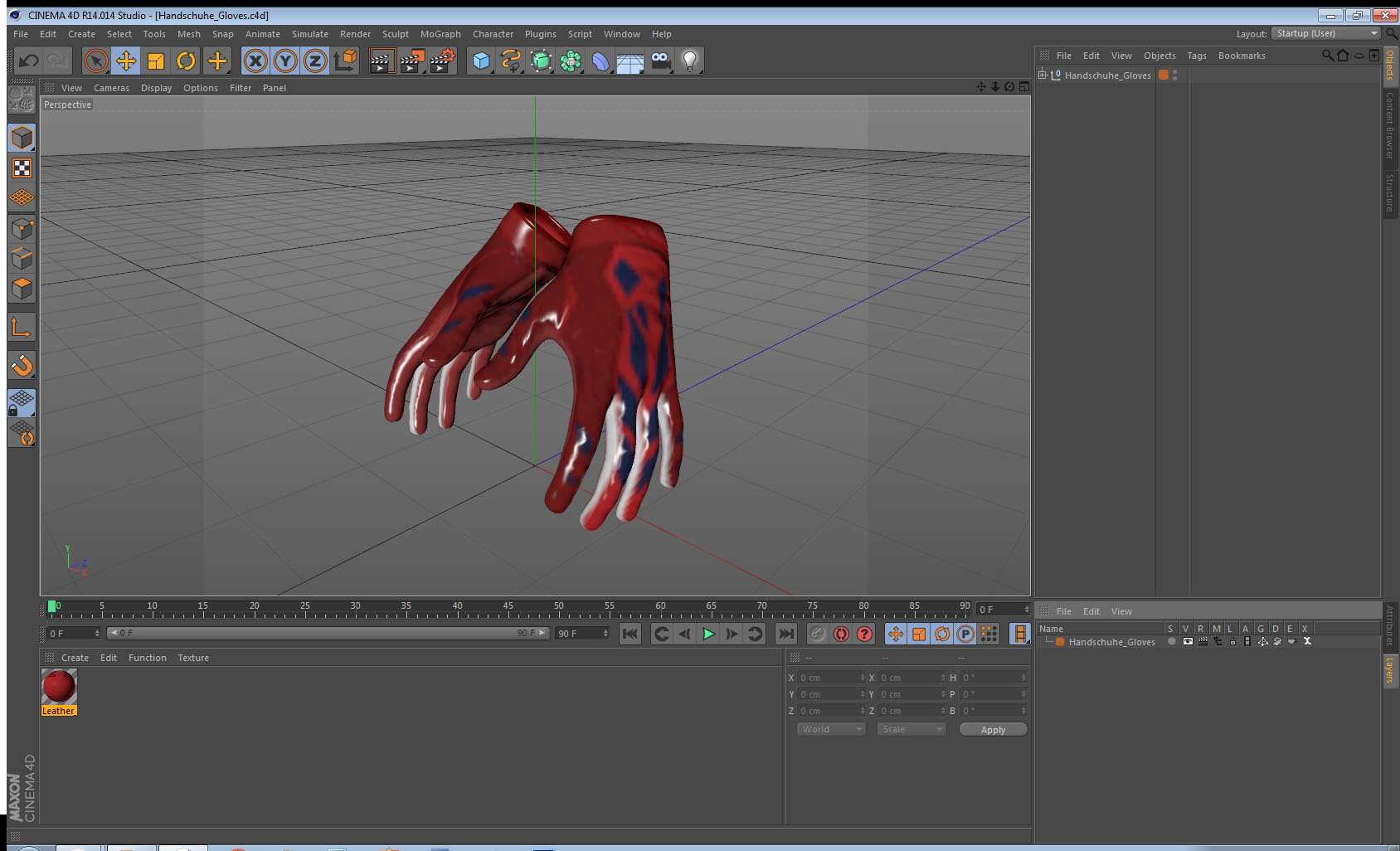 Handschuhe Gloves 3D