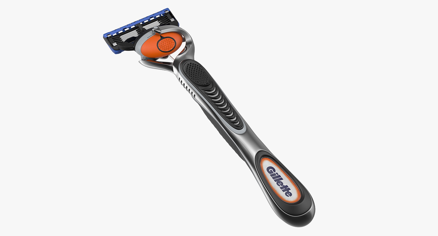 3D Gillette Fusion Mens Razor
