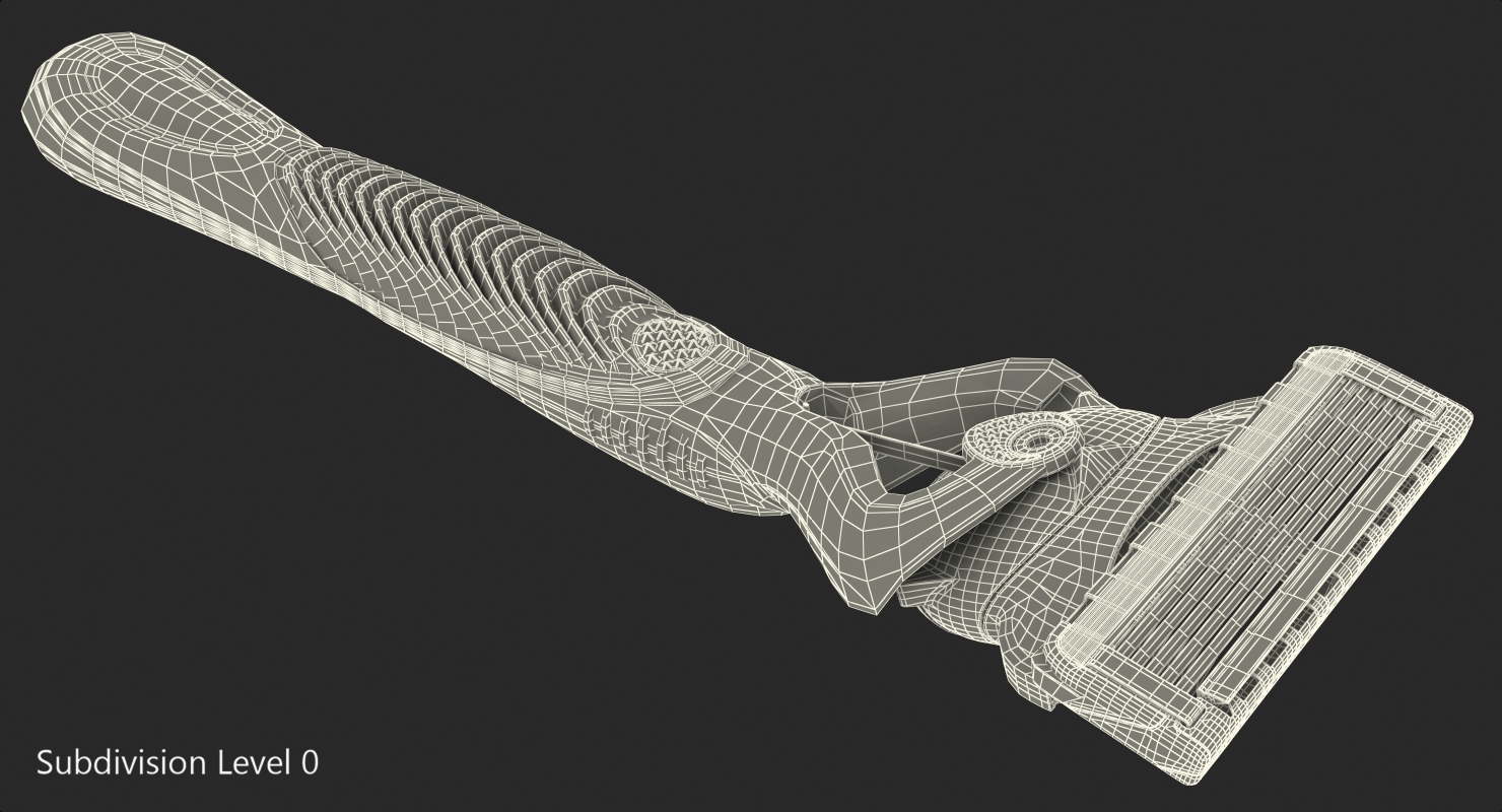 3D Gillette Fusion Mens Razor