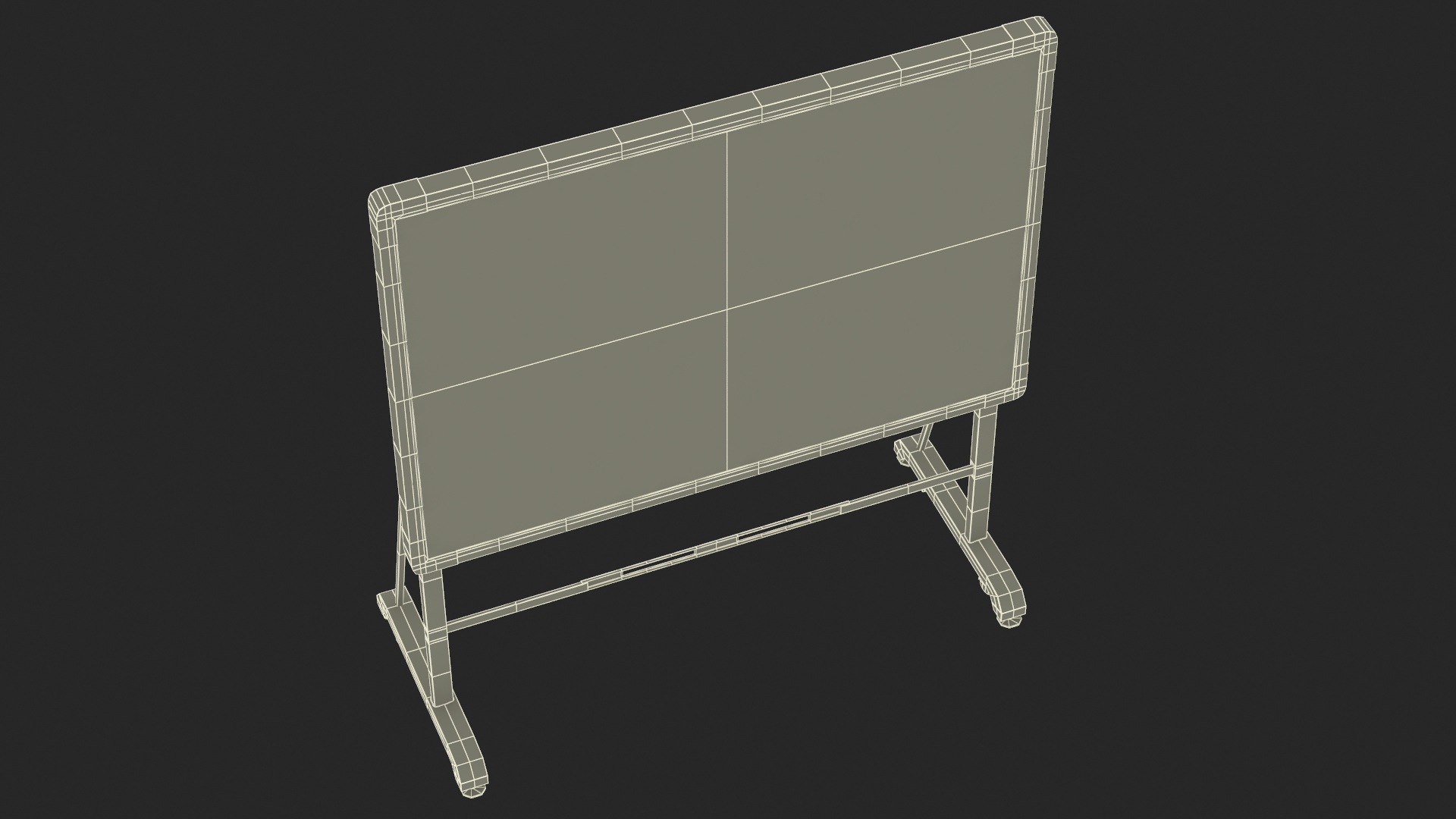 3D model Interactive Mobile Whiteboard Stand