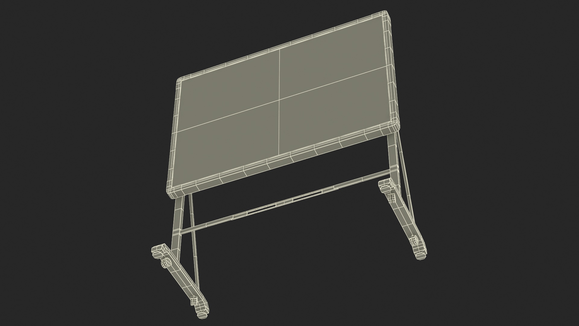 3D model Interactive Mobile Whiteboard Stand