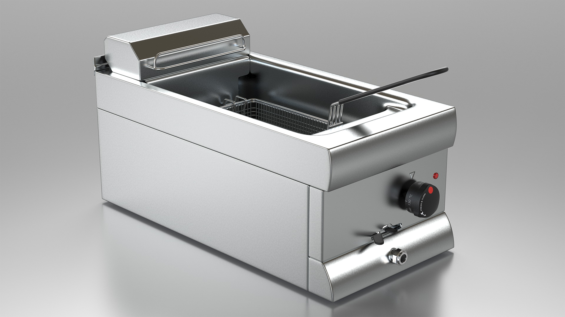 Inox Electric Fryer 3D model