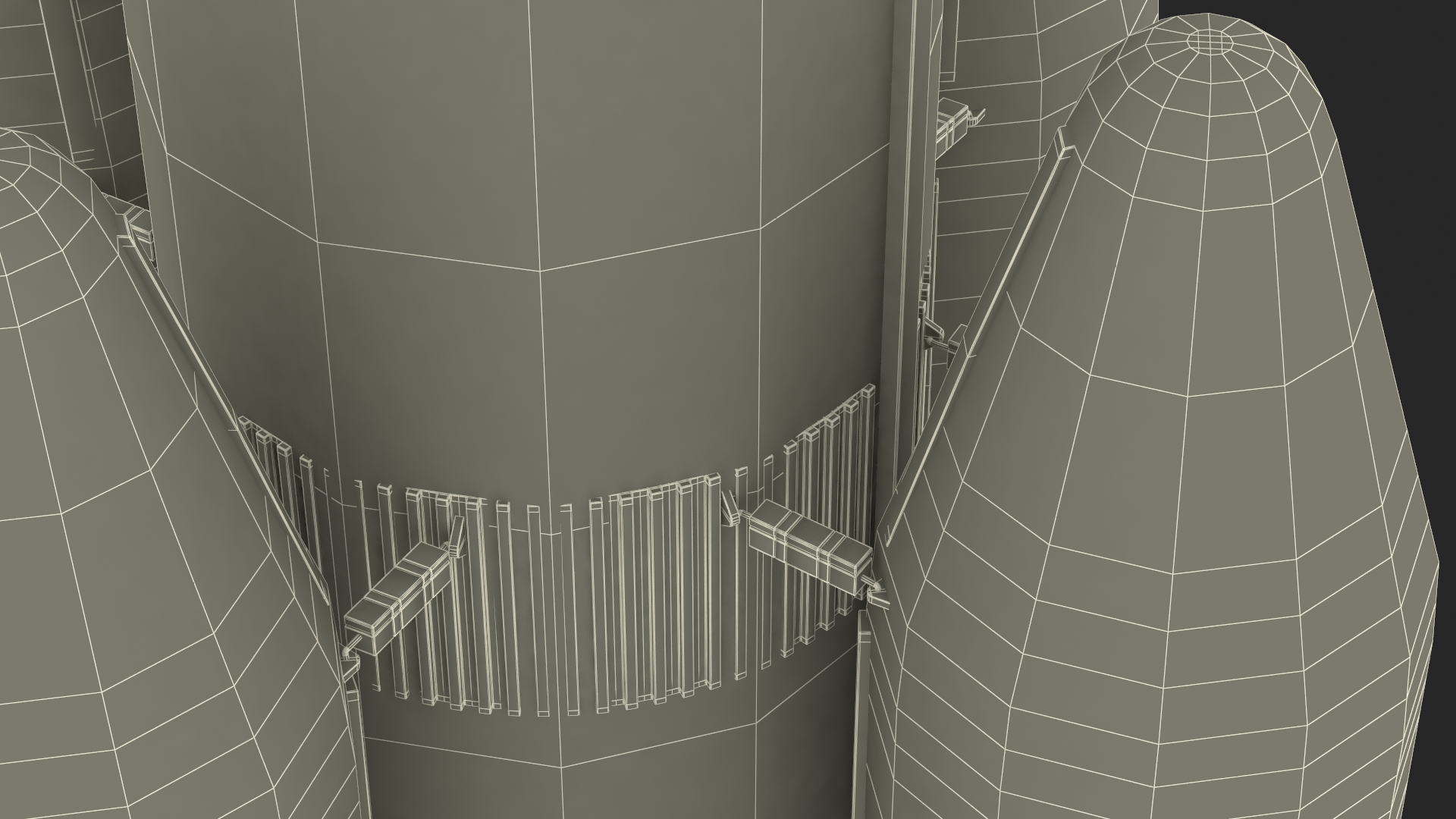 Modern Space Rocket 3D model