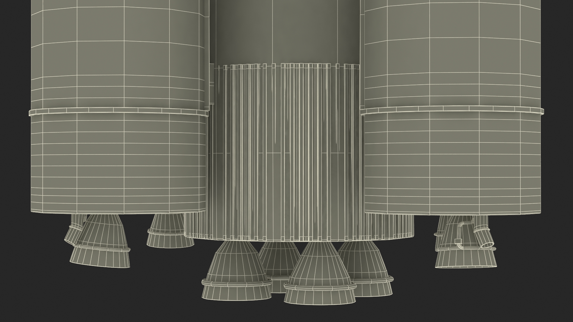 Modern Space Rocket 3D model