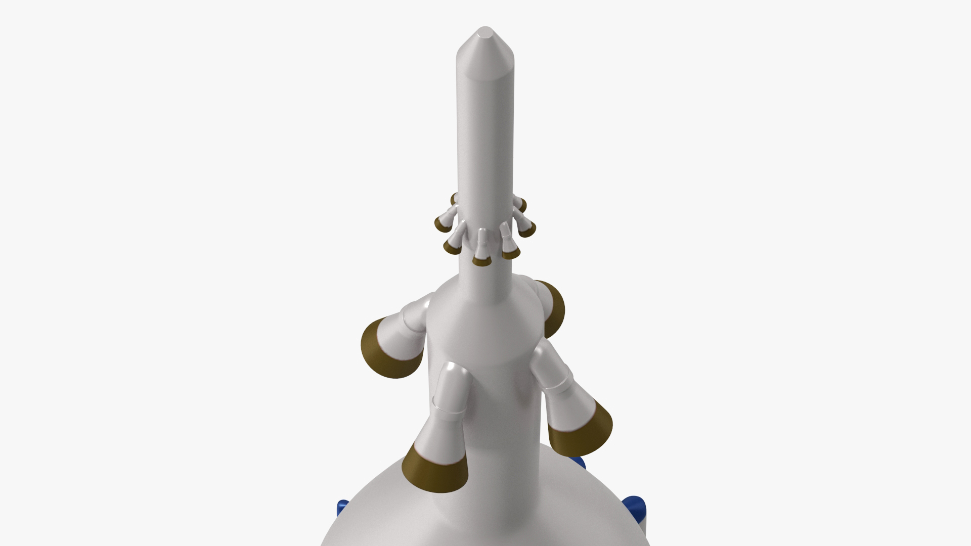 Modern Space Rocket 3D model