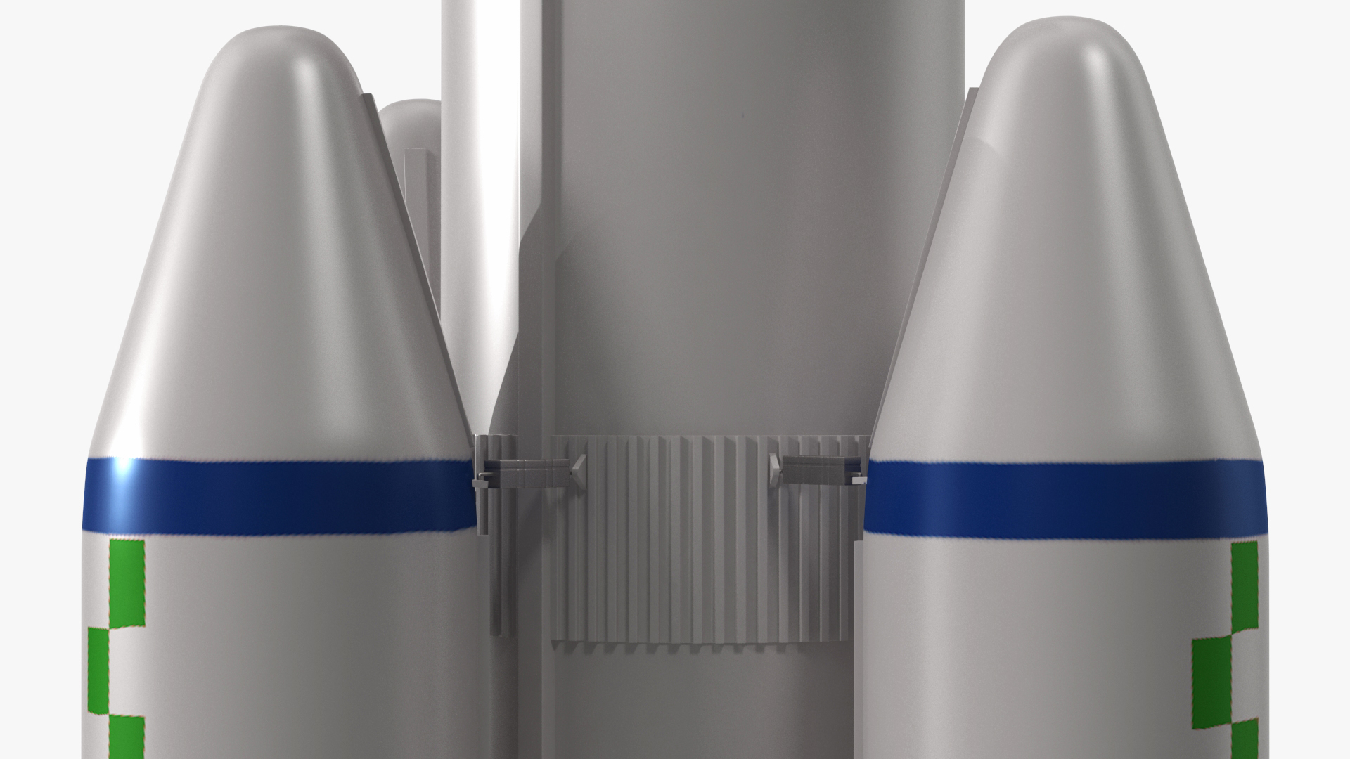 Modern Space Rocket 3D model