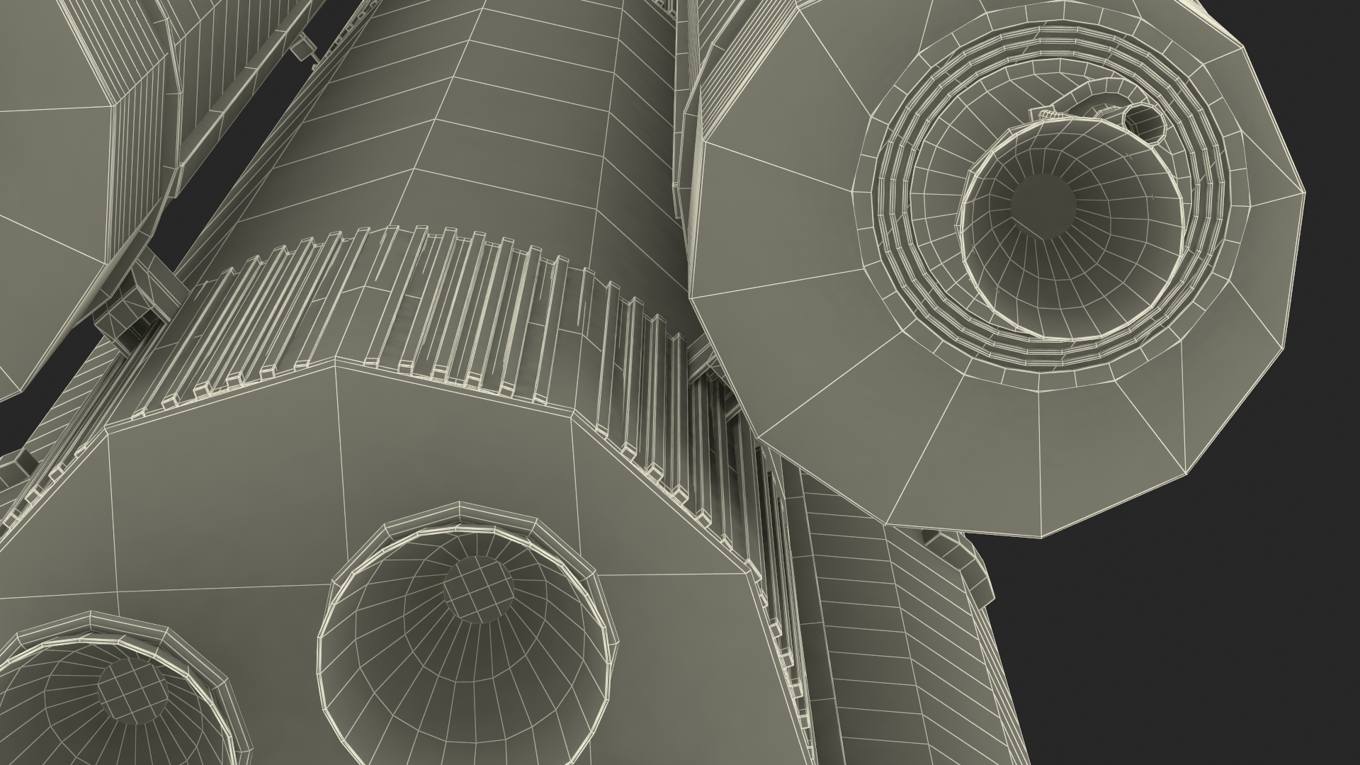 Modern Space Rocket 3D model