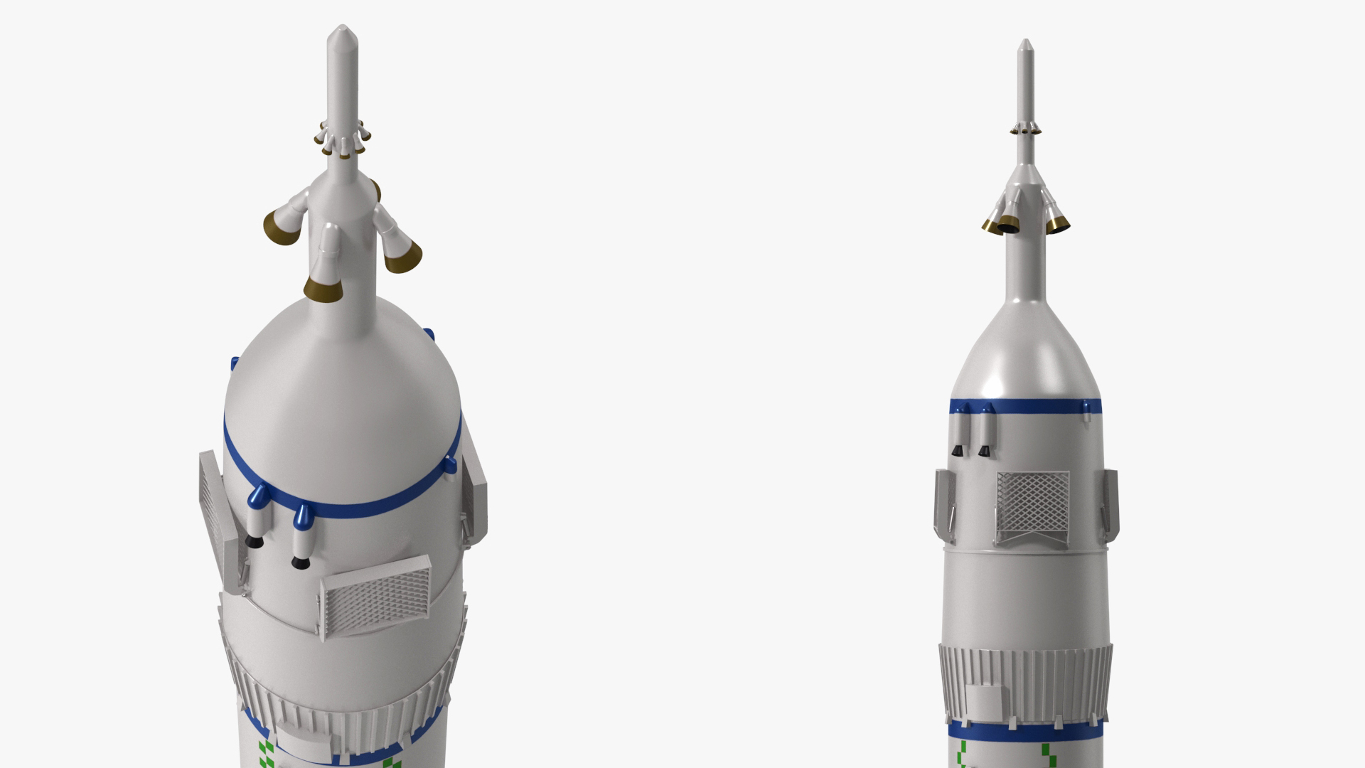 Modern Space Rocket 3D model