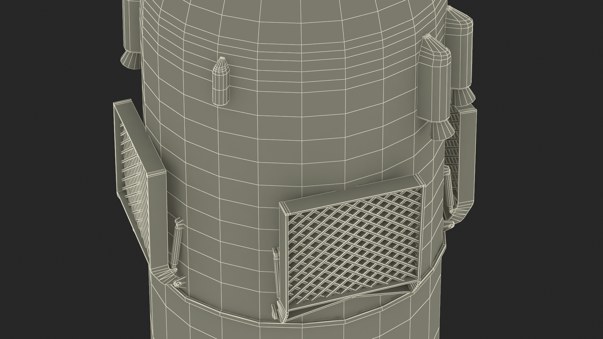 Modern Space Rocket 3D model