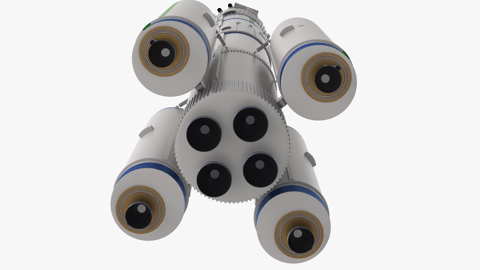 Modern Space Rocket 3D model