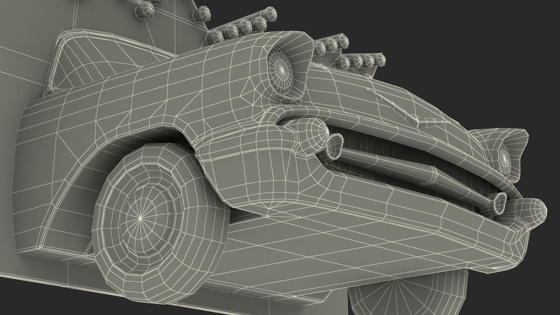 Advertising Volumetric Sign Vintage Car 3D model