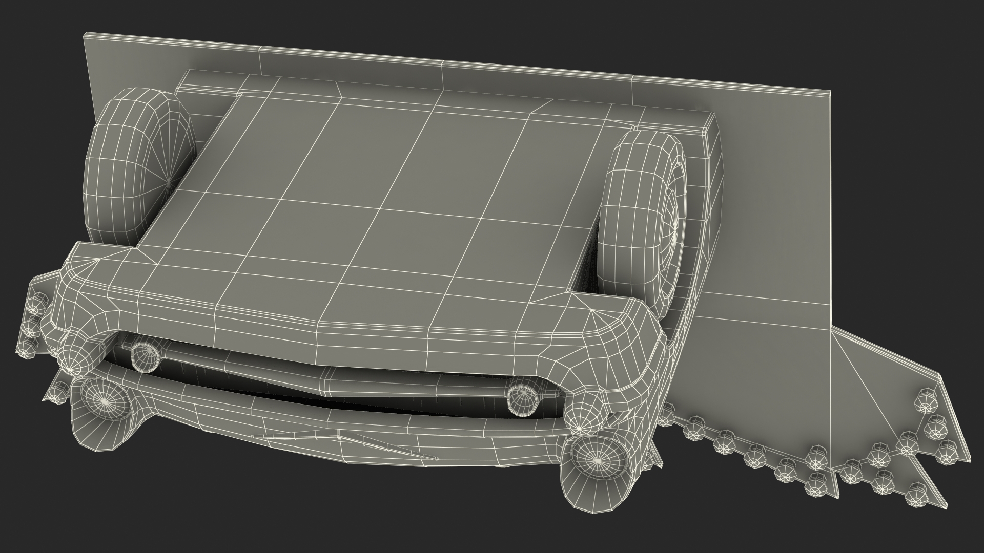 Advertising Volumetric Sign Vintage Car 3D model