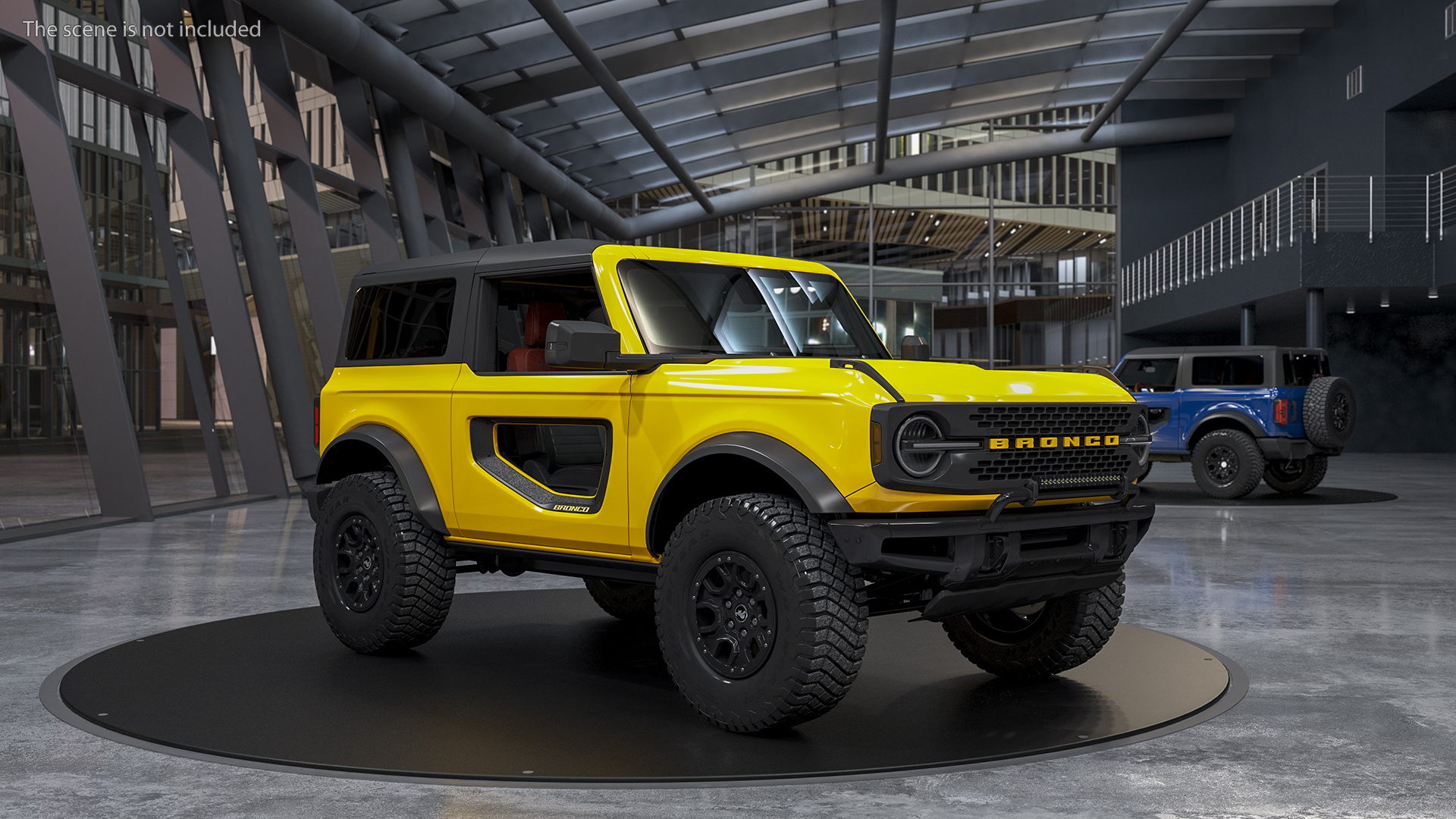 Ford Bronco 2021 Two Door Rigged 3D