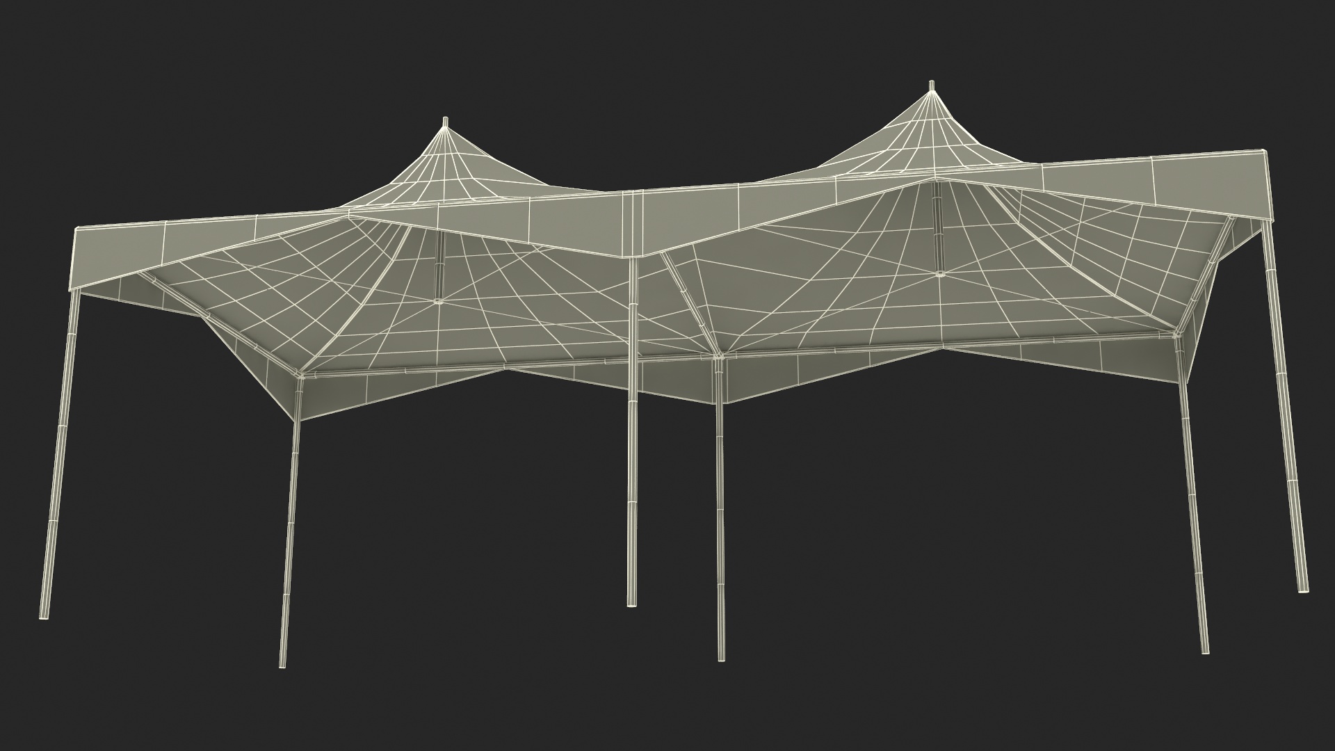 3D model Party Tent Grey