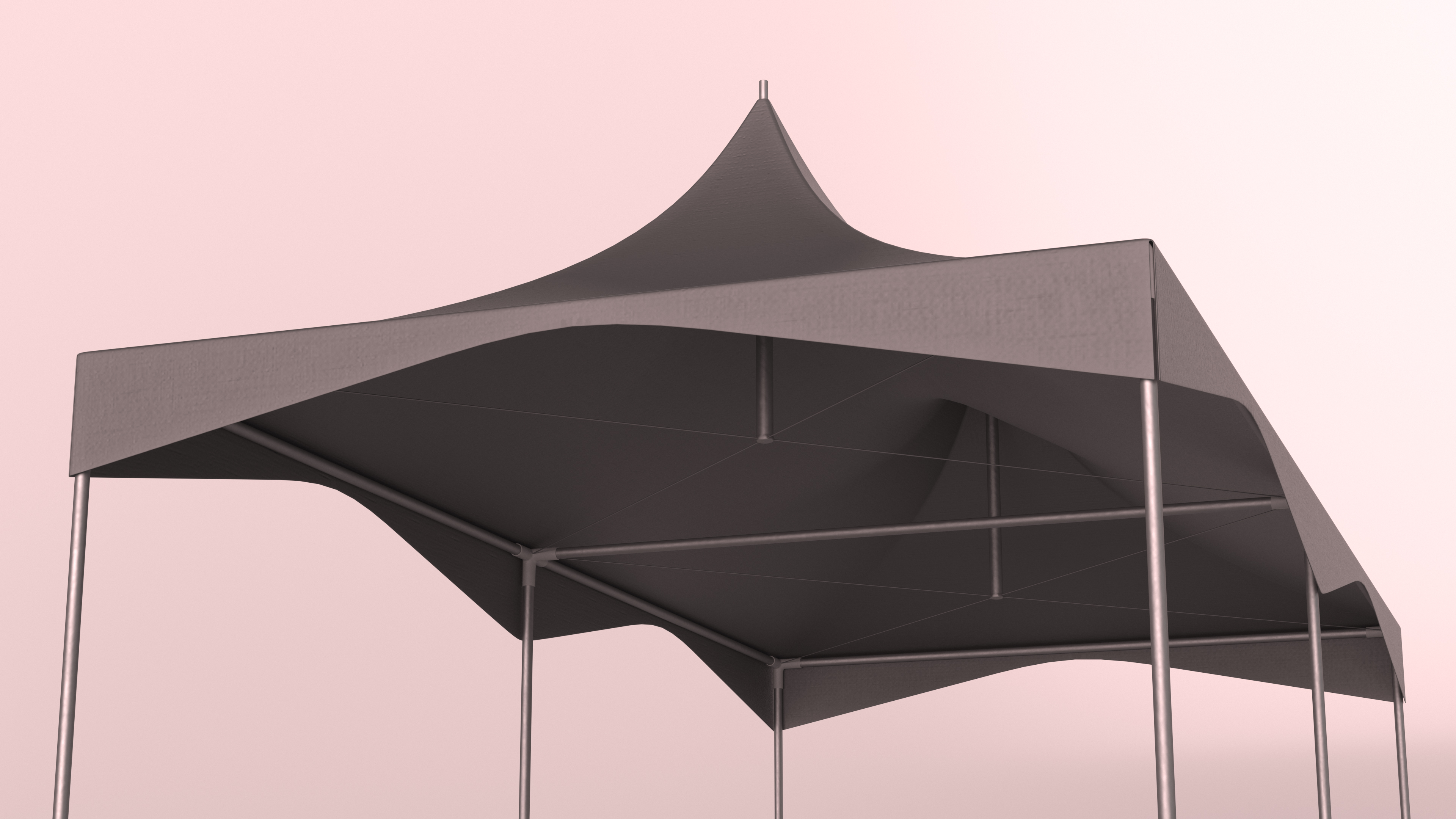 3D model Party Tent Grey