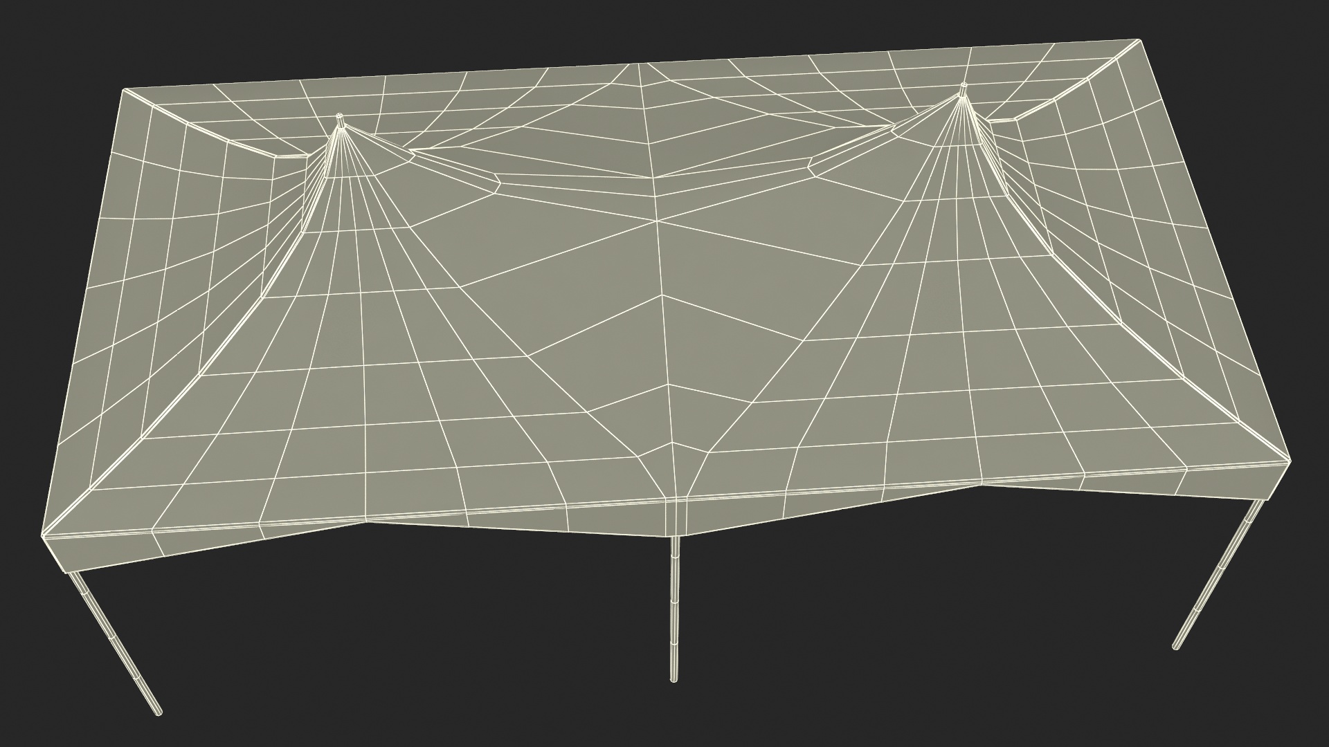 3D model Party Tent Grey