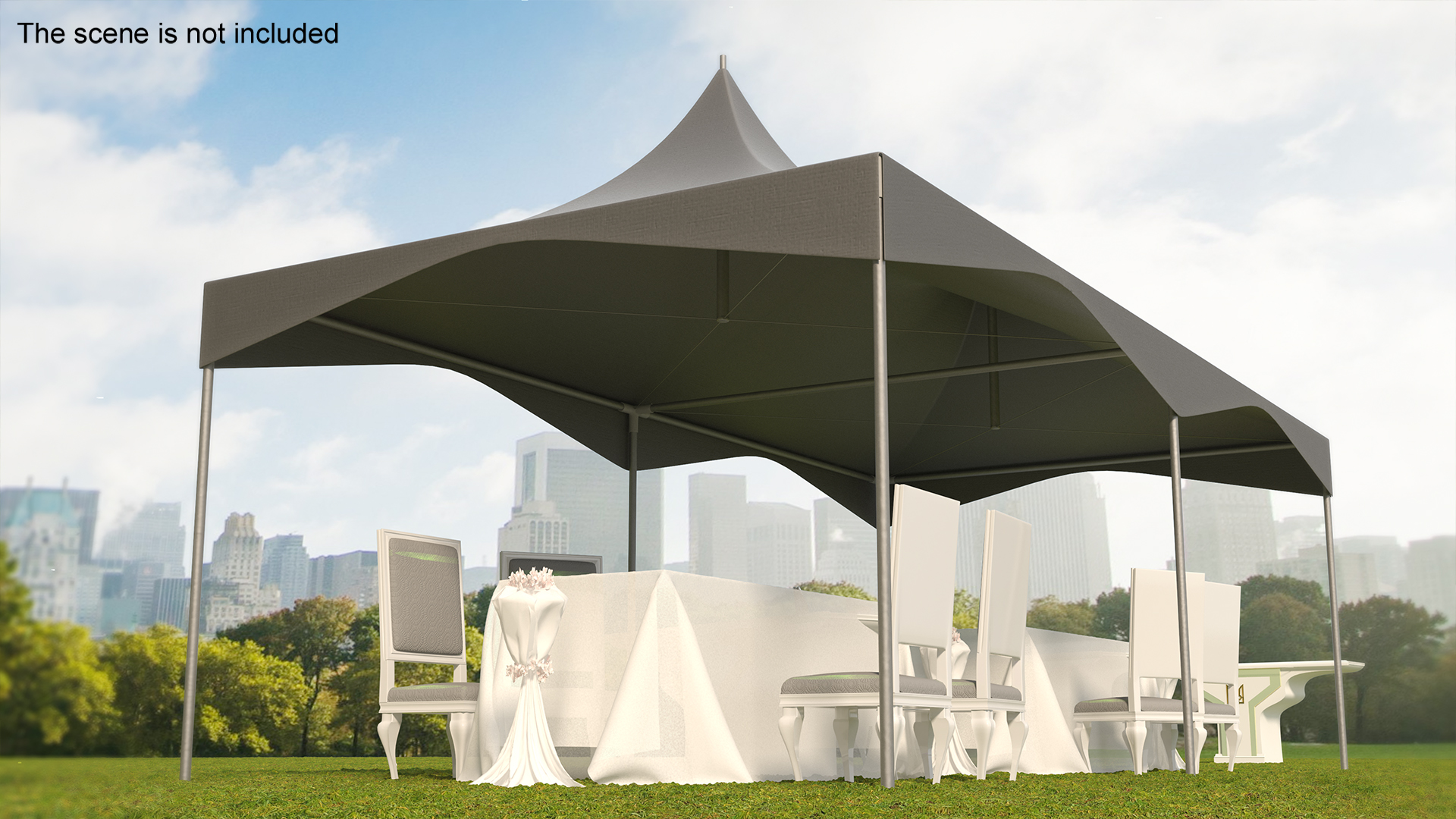 3D model Party Tent Grey