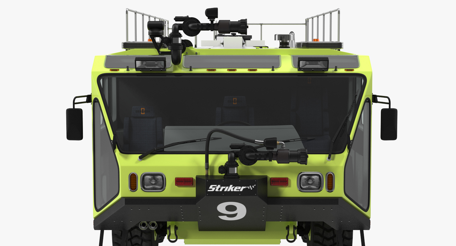3D Oshkosh Striker 4500 Aircraft Rescue and Firefighting Vehicle Rigged model