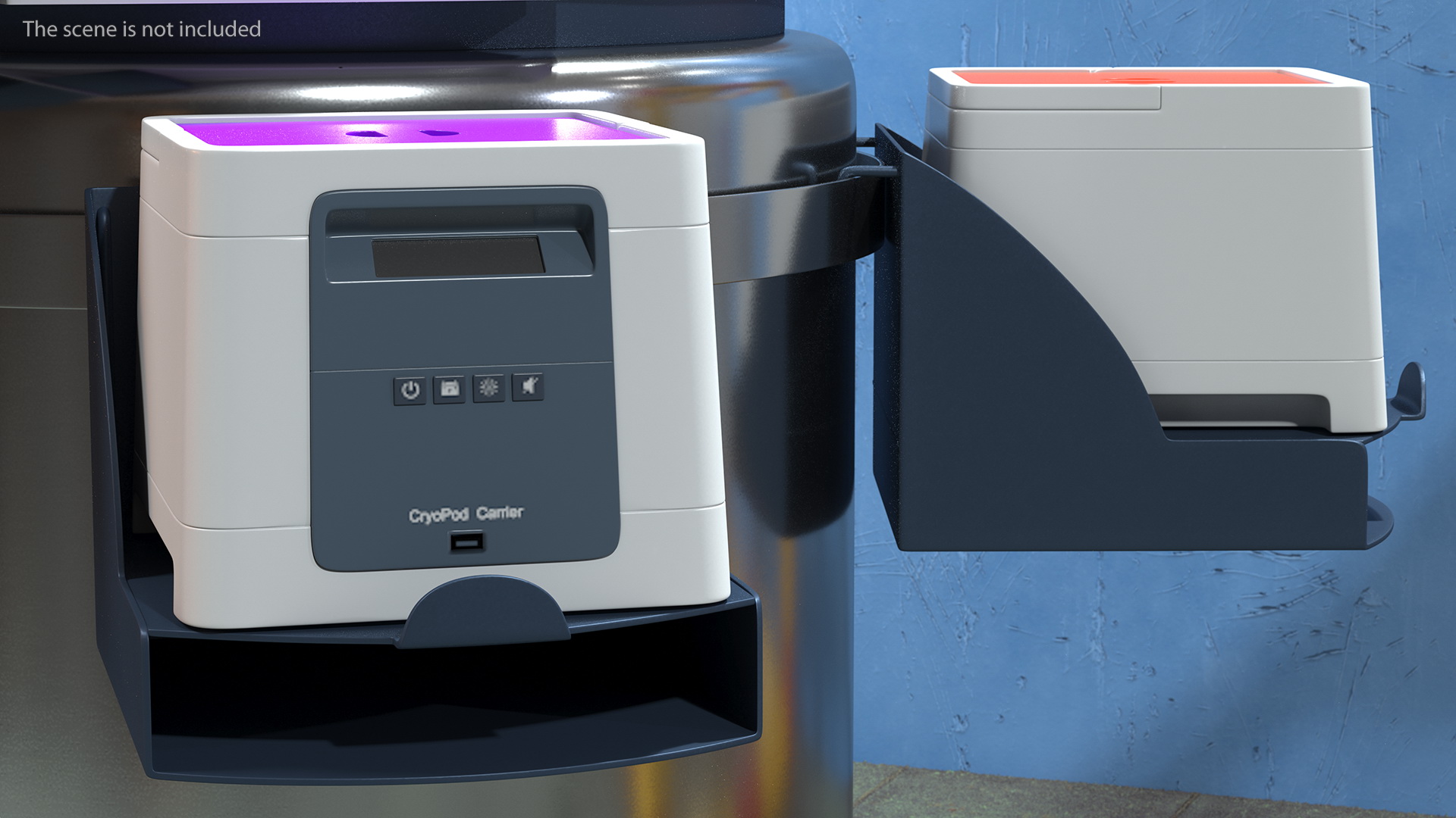 BioStore III Cryo System Automated Storage Rigged 3D model