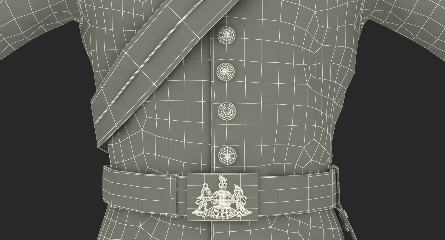 3D model British Cavalry Royal Life Guard Uniform
