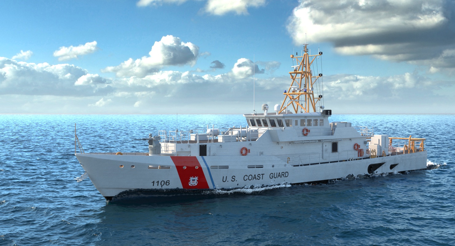 3D model Coast Guard Cutter Jacob Poroo Sentinel Class Ship