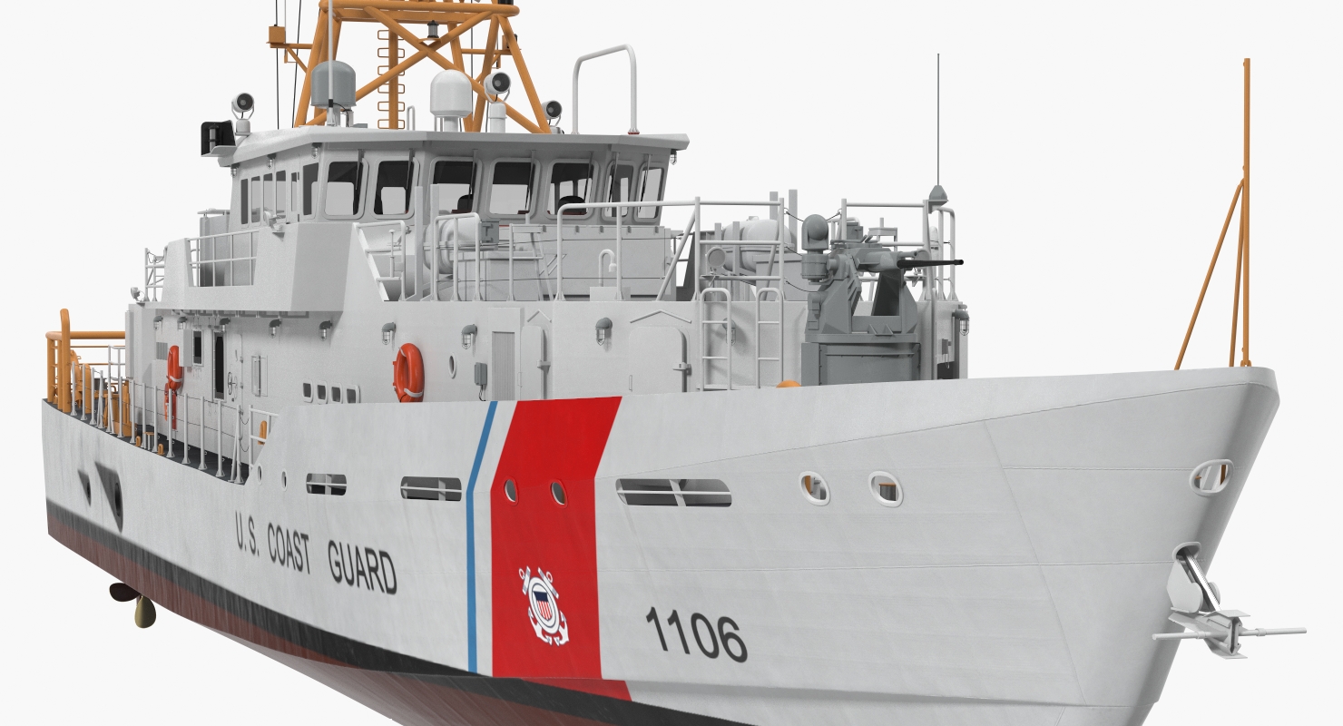 3D model Coast Guard Cutter Jacob Poroo Sentinel Class Ship