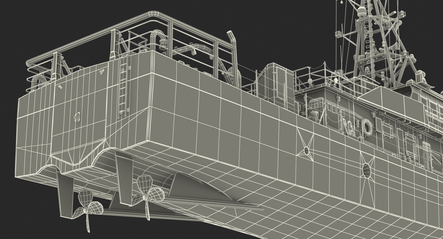 3D model Coast Guard Cutter Jacob Poroo Sentinel Class Ship