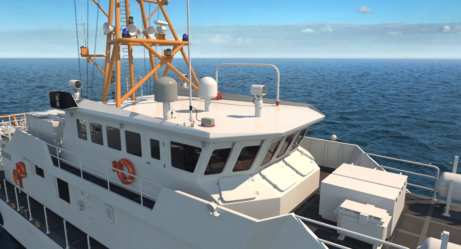 3D model Coast Guard Cutter Jacob Poroo Sentinel Class Ship