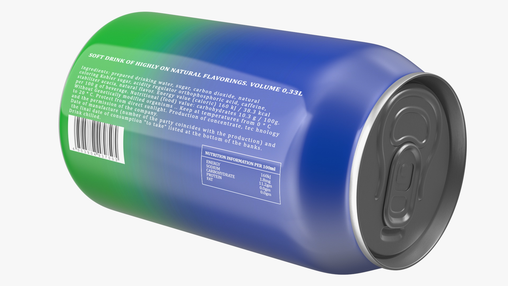 3D Sprite Canned 033l model