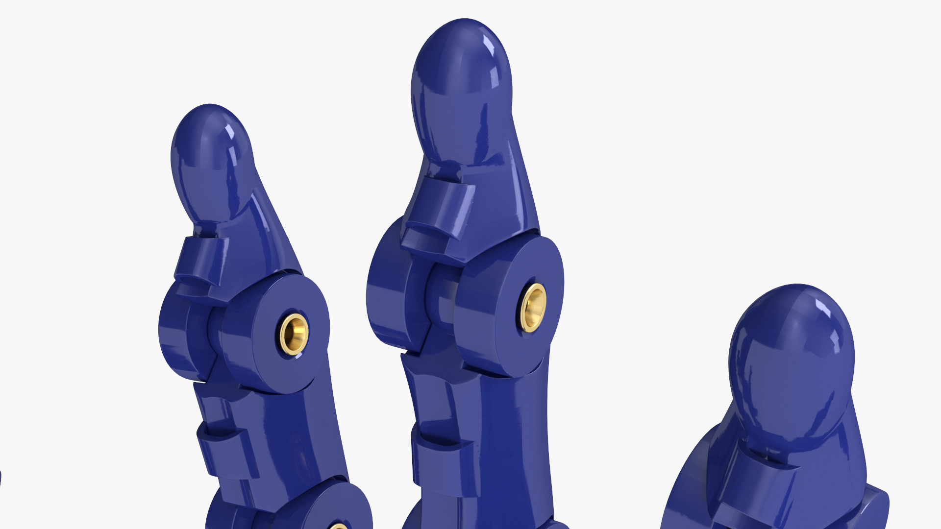 3D Robotic Arm Blue Rigged model