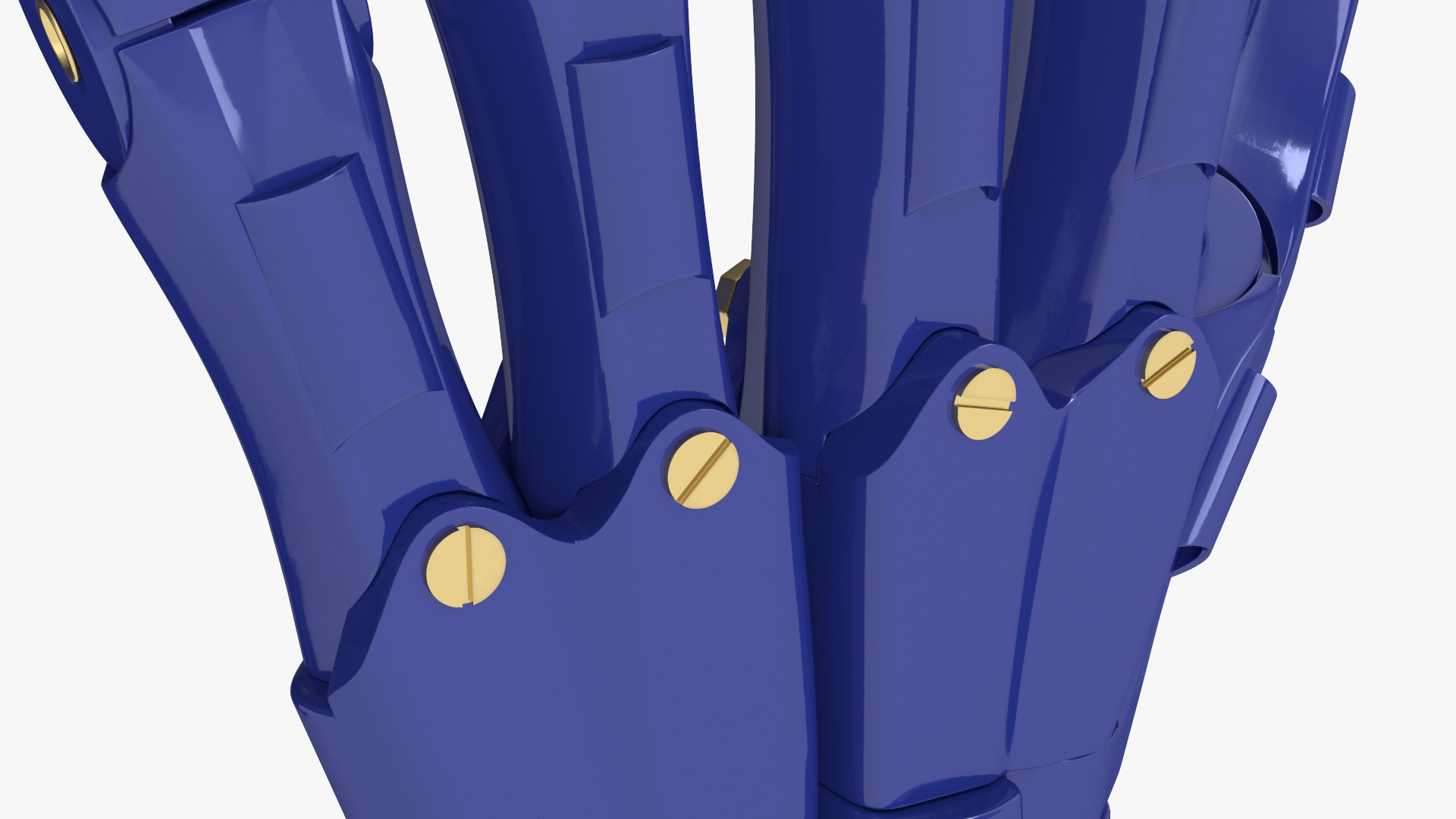 3D Robotic Arm Blue Rigged model