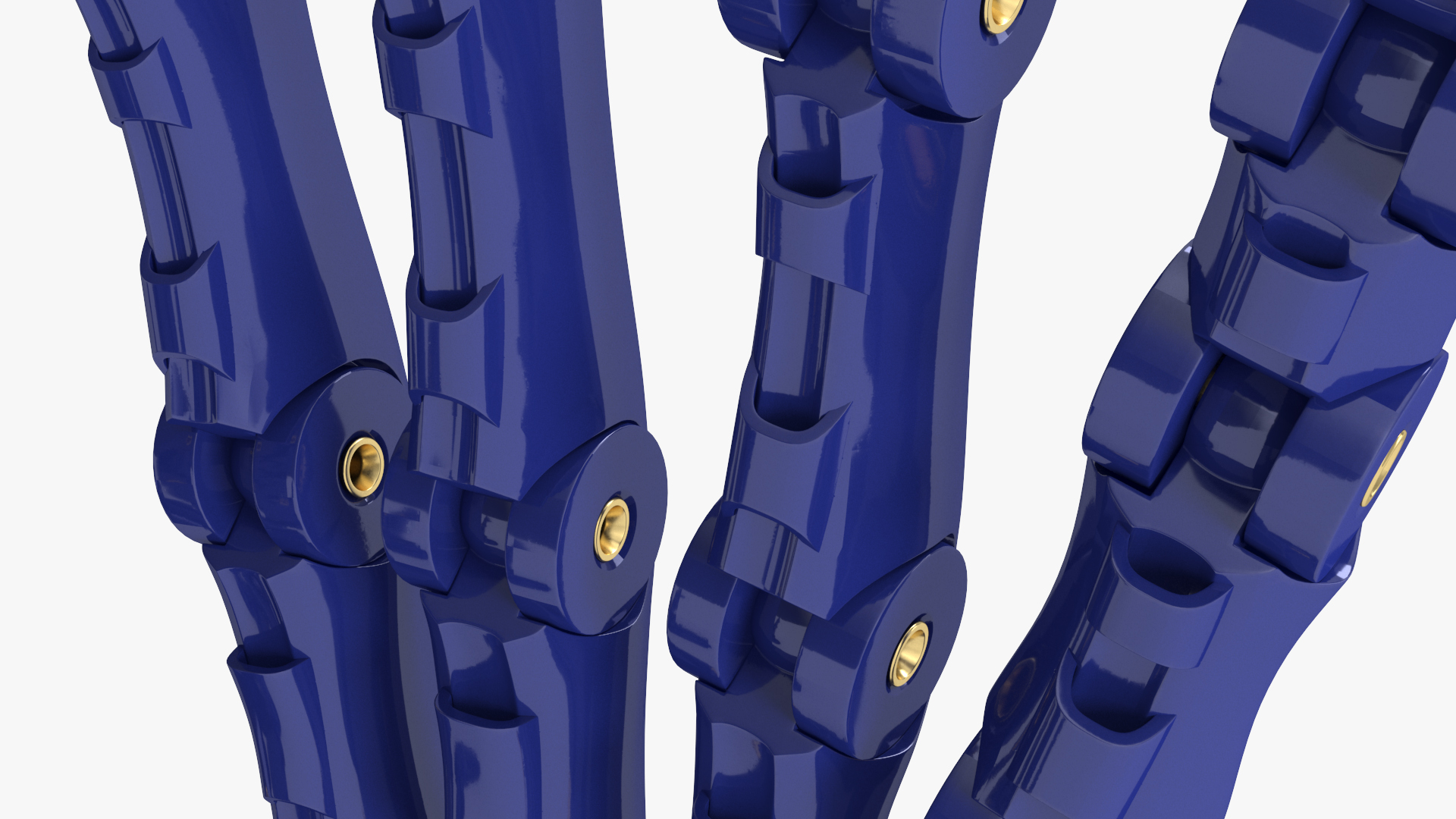3D Robotic Arm Blue Rigged model