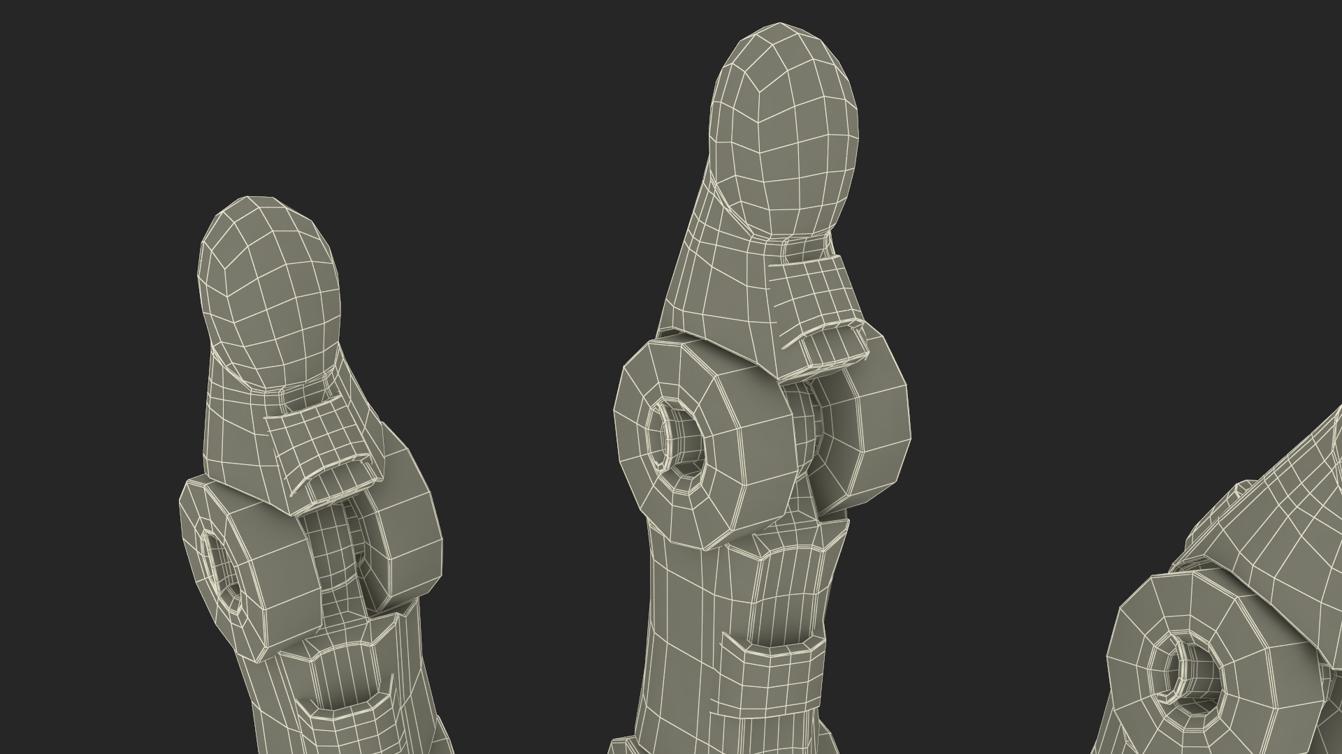 3D Robotic Arm Blue Rigged model