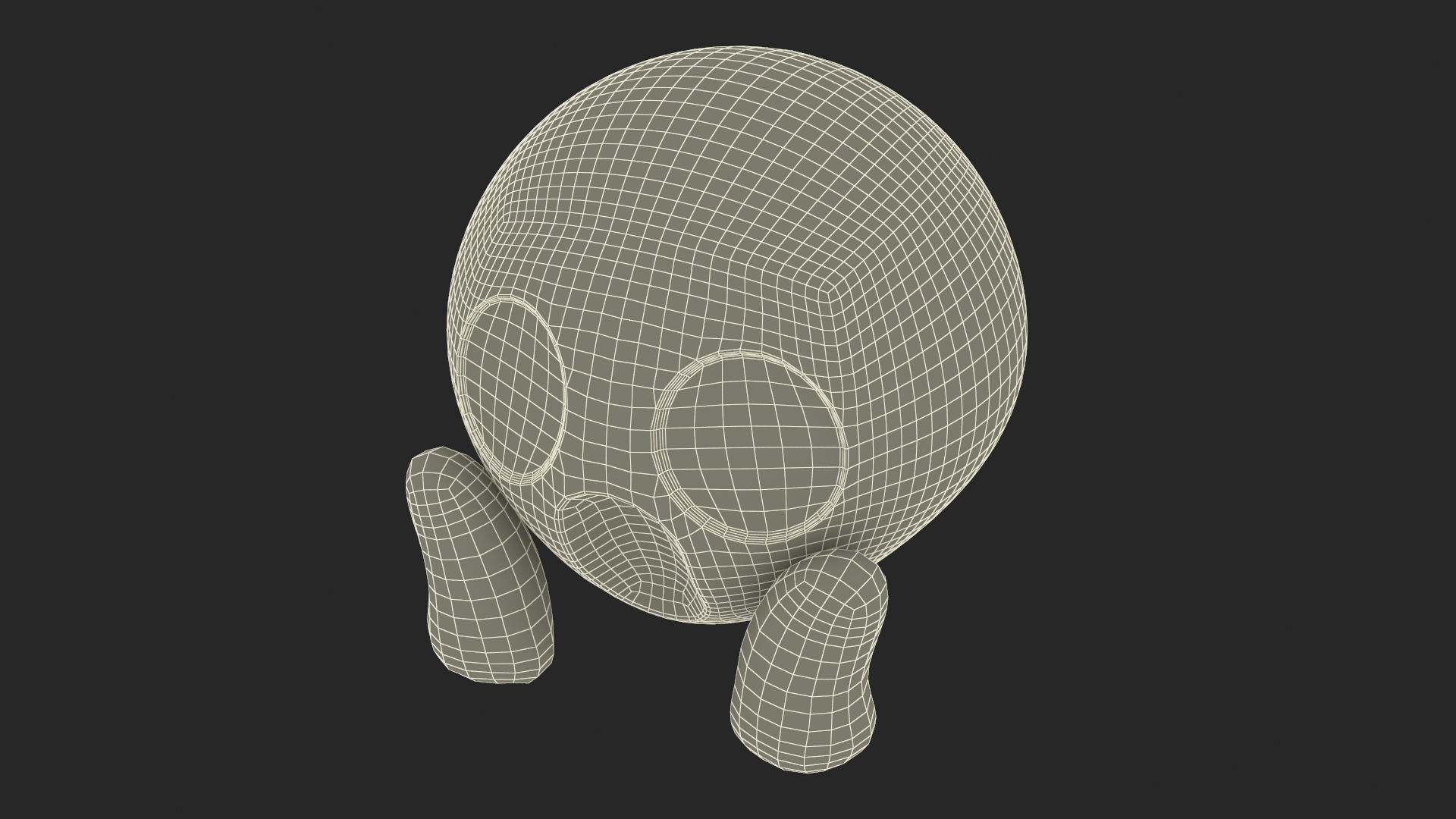 3D Emoji Face Screaming in Fear model