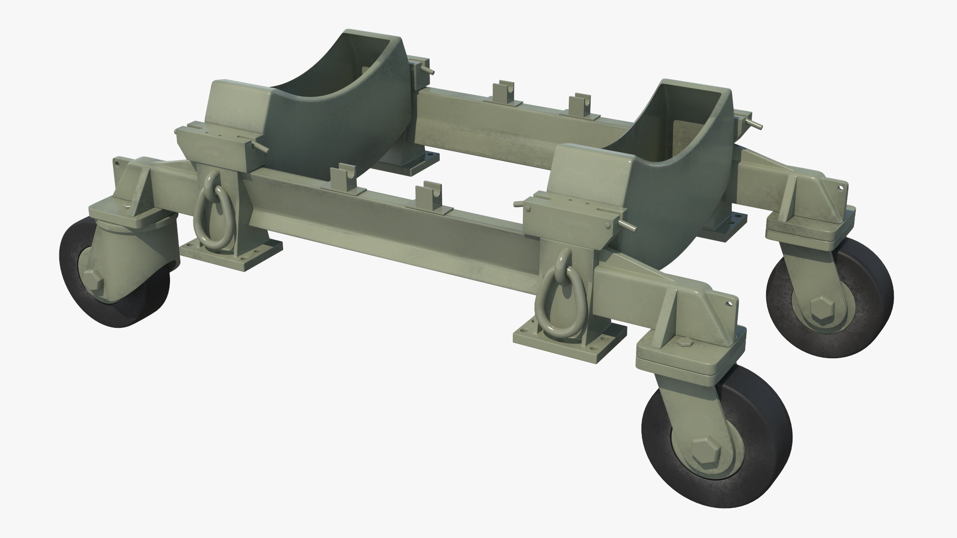 Royal Navy Missile on Trolley 3D model