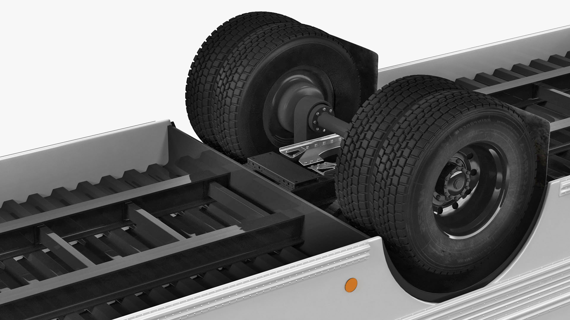 3D Blue Bird Vision Commercial Bus Rigged model