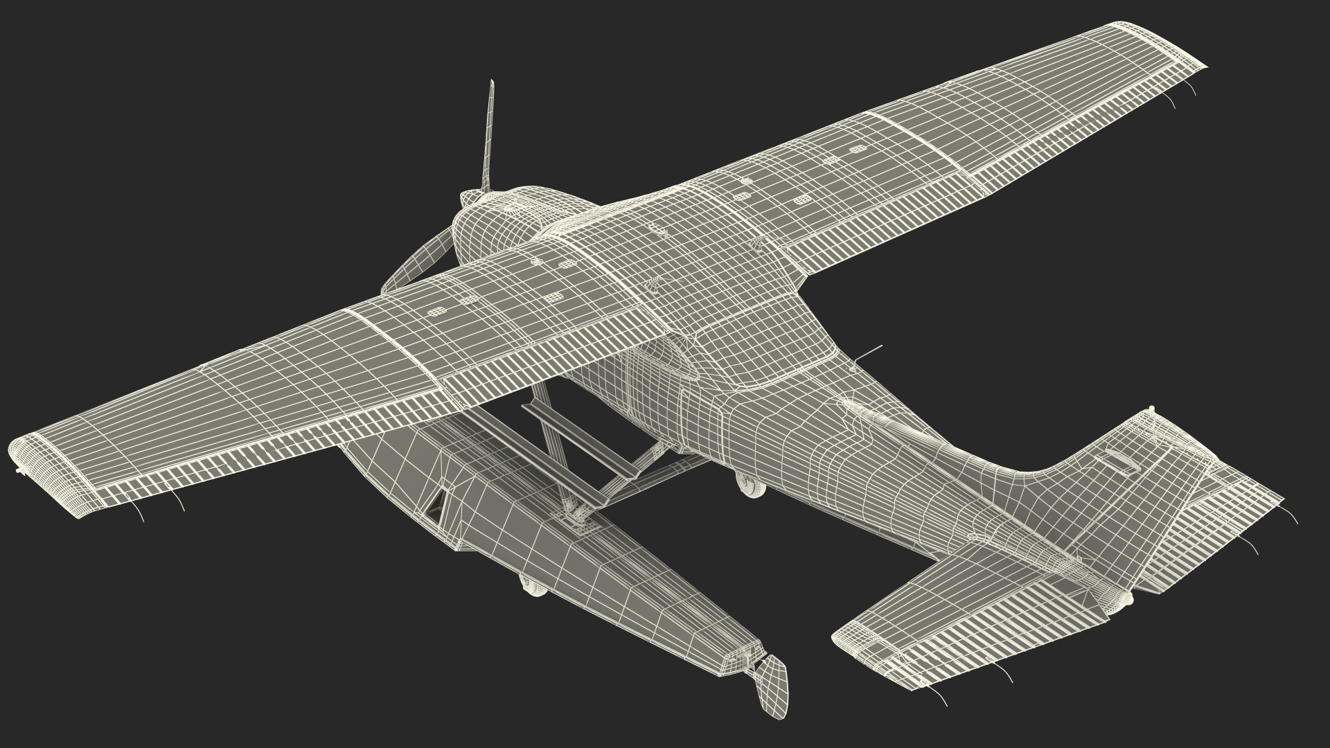 Light Utility Floatplane 3D model