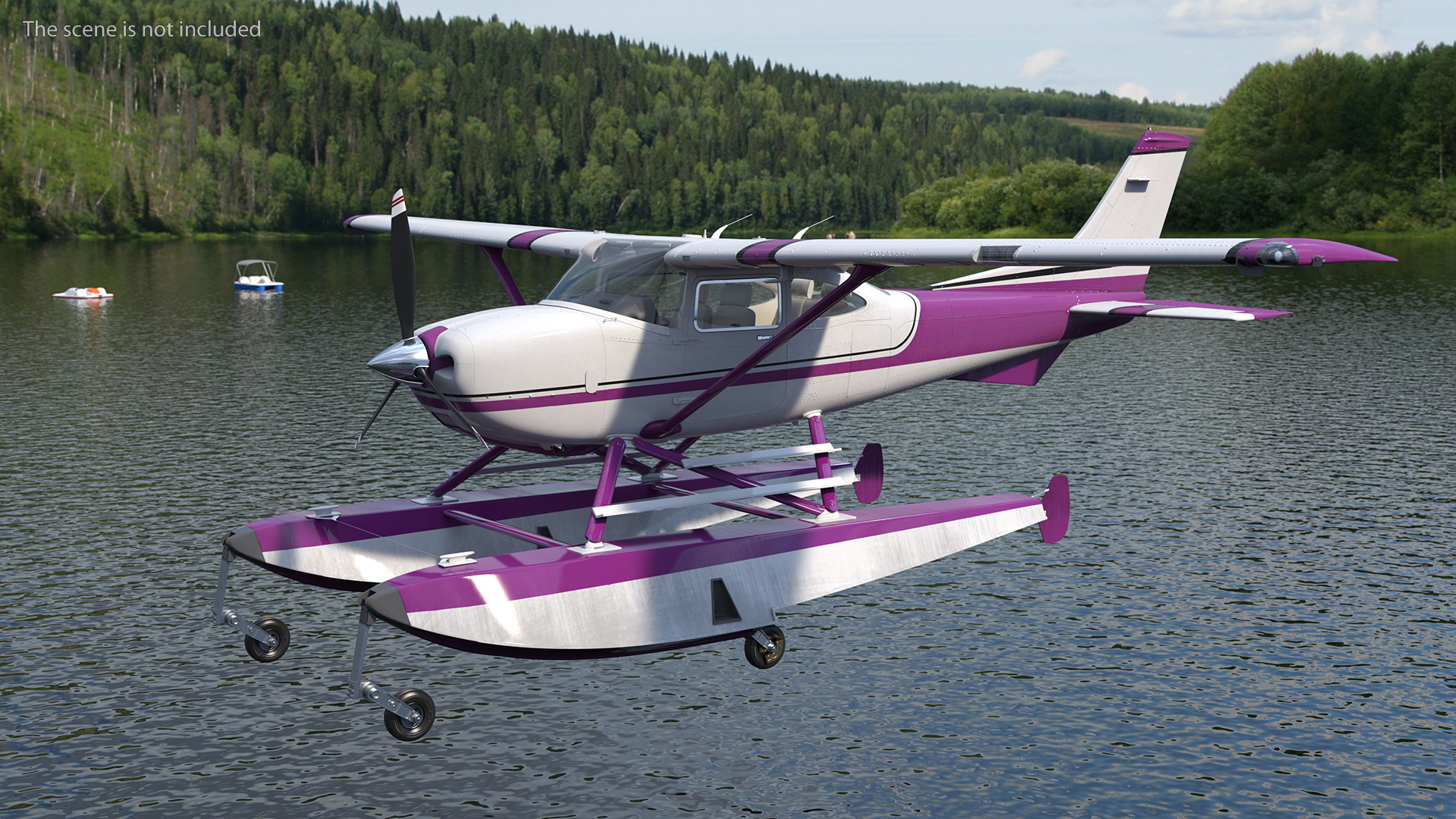 Light Utility Floatplane 3D model