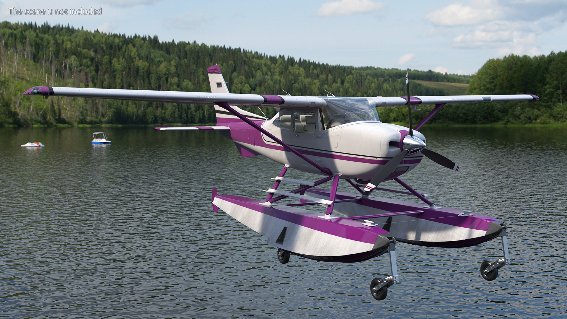 Light Utility Floatplane 3D model