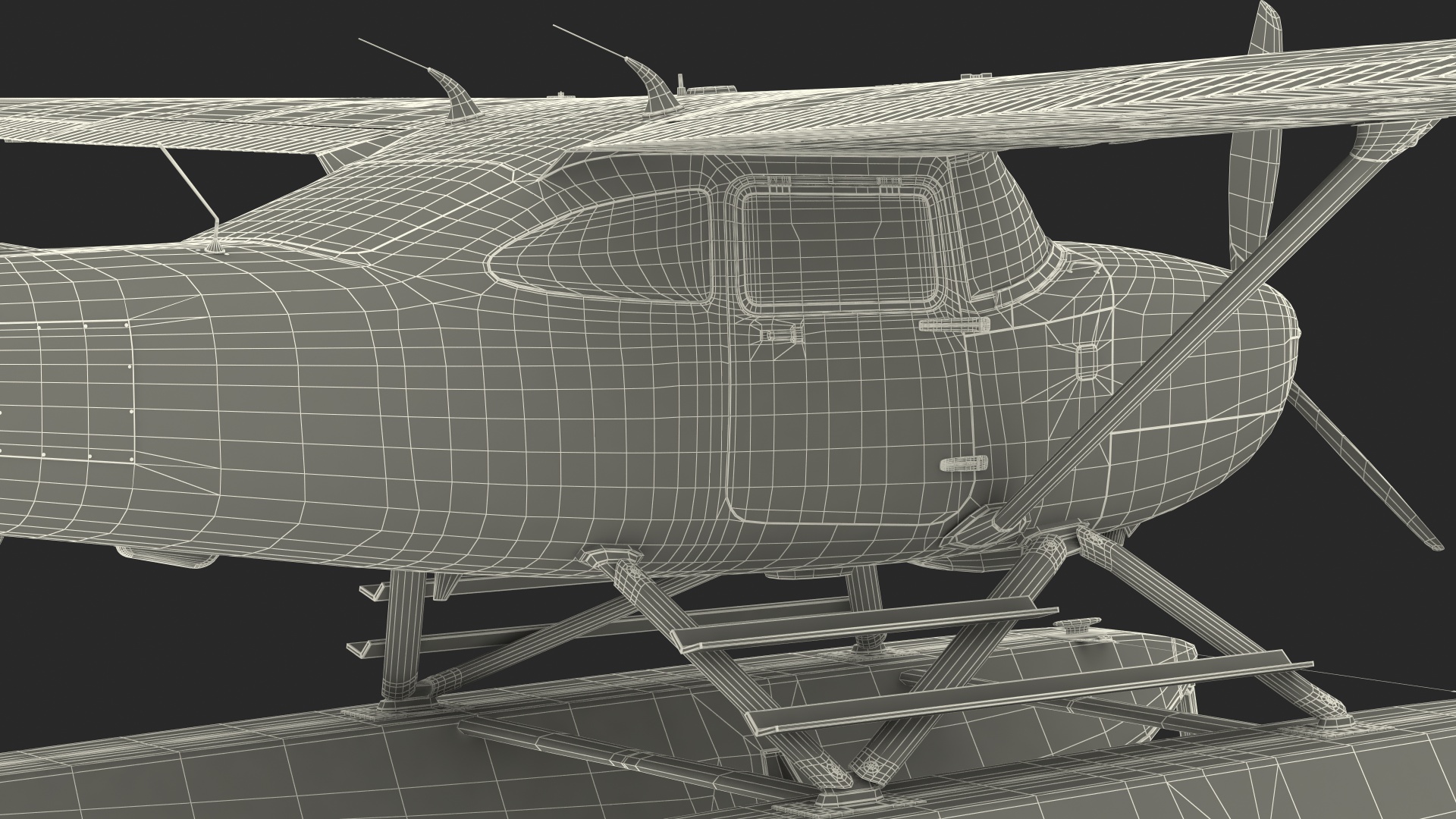 Light Utility Floatplane 3D model