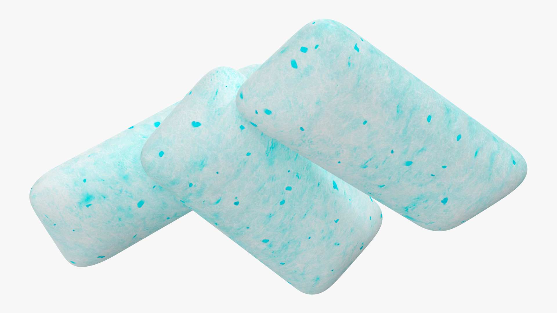 Chewing Gum Pads Green 3D
